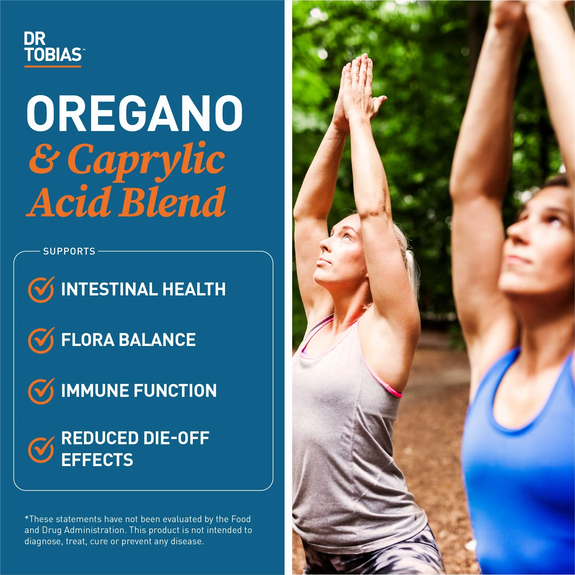Dr. Tobias Oregano & Caprylic Acid Blend – Gut Flora Balance, Probiotics & Enzymes, 120 Capsules - Image 3