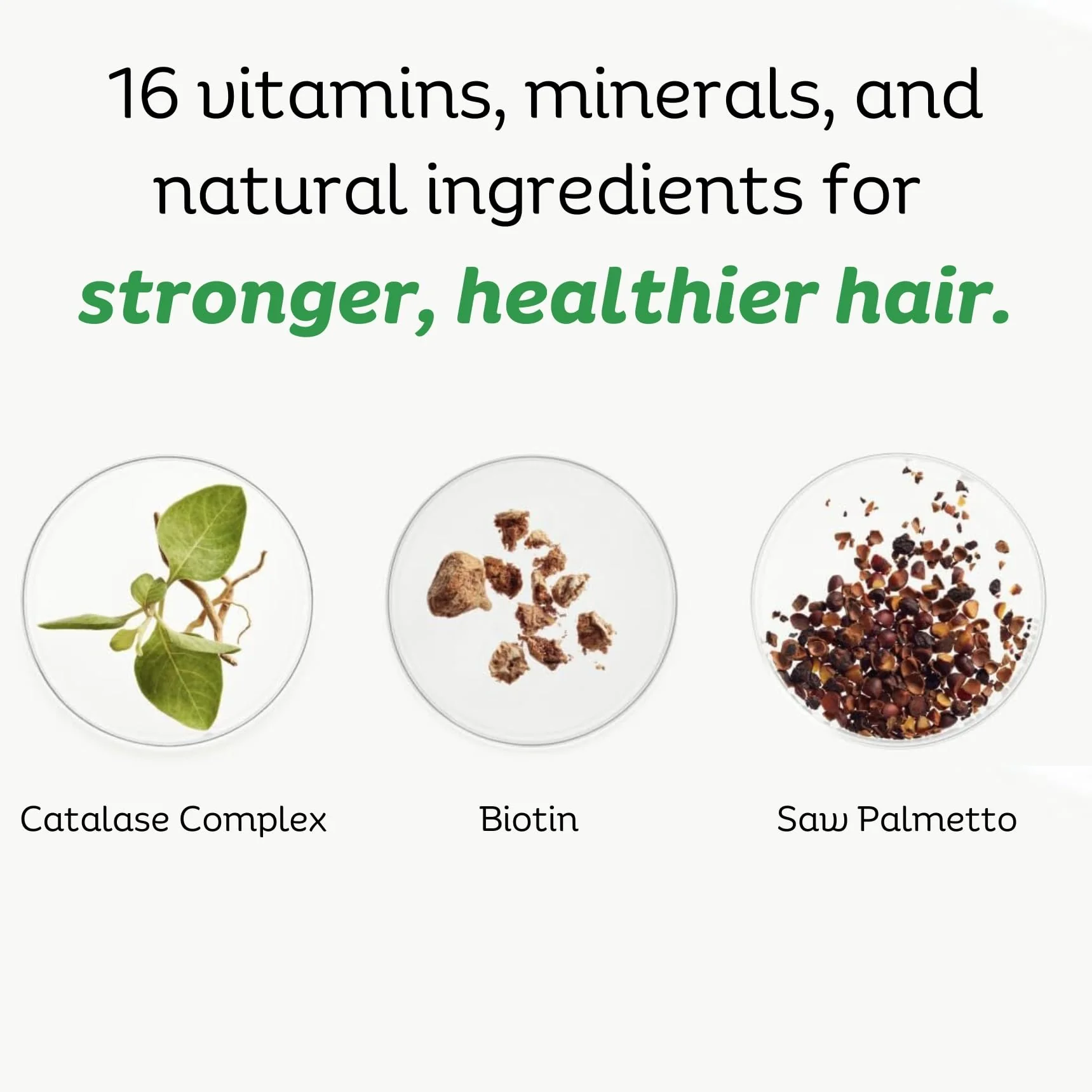 DR VITAMIN SOLUTIONS Gray Hair Rescind with Catalase - Antiaging Hair, Skin and Nails Vitamins, Pantothenic Acid, Folic Acid 400mcg, Biotin 300mcg, Saw Palmetto for Men and Women - Image 7