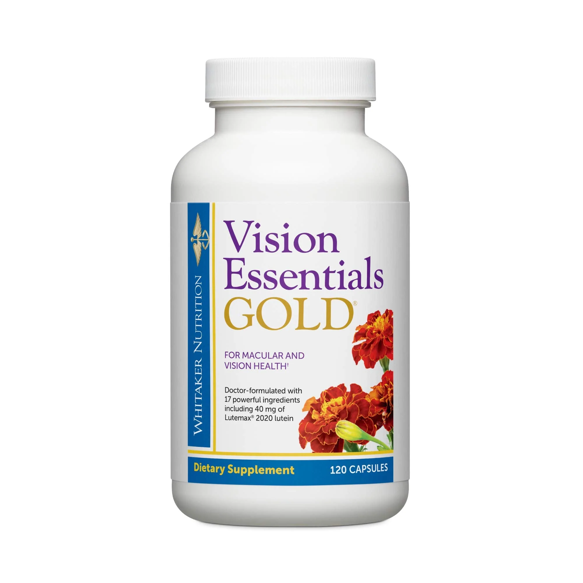 Dr. Whitaker's Vision Essentials Gold – Lutein 40 mg, Zeaxanthin & Taurine (120 capsules) - Image 7