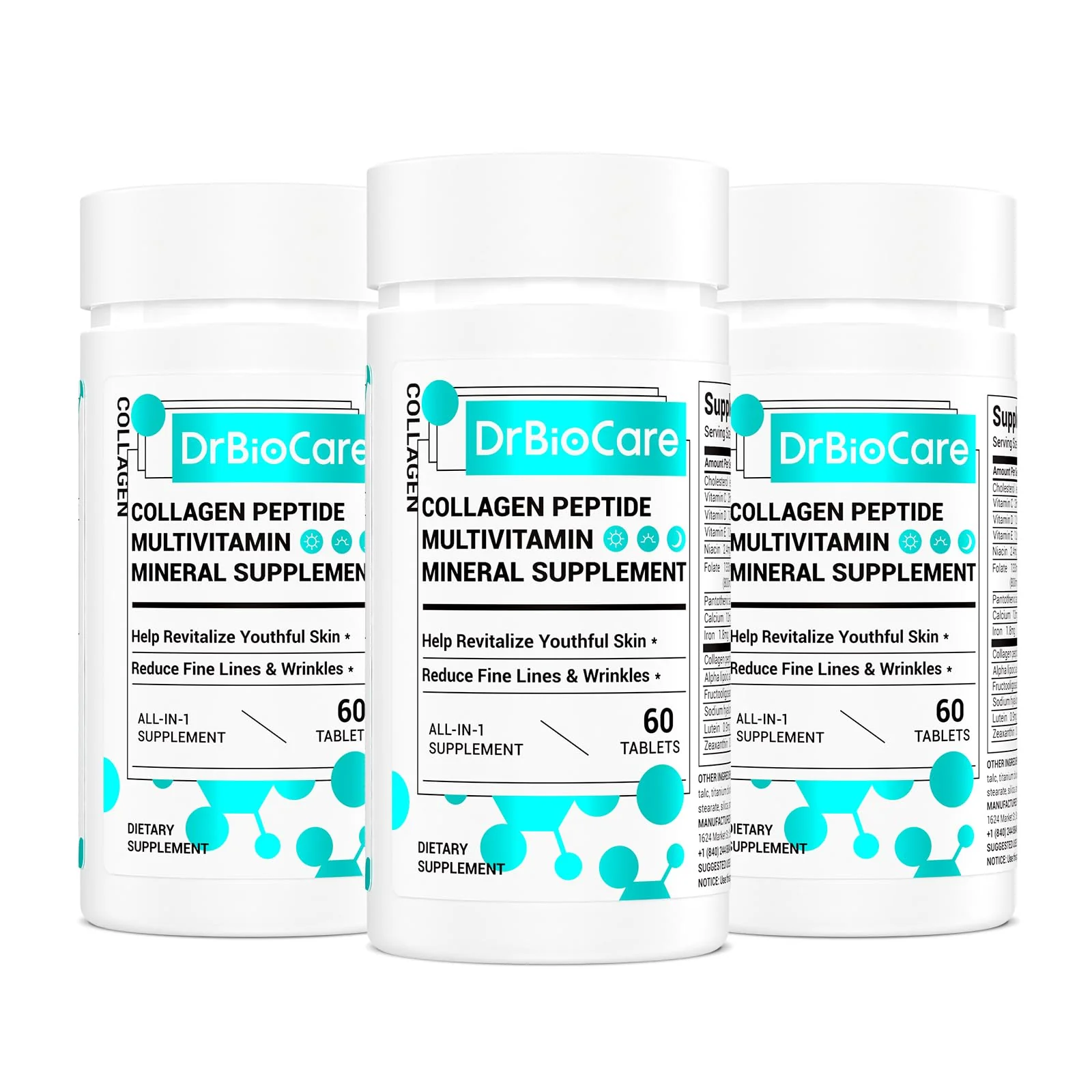 DrBioCare Collagen Peptides for Women – Beauty Vitamin & Mineral Supplement (180 Tablets) - Image 6