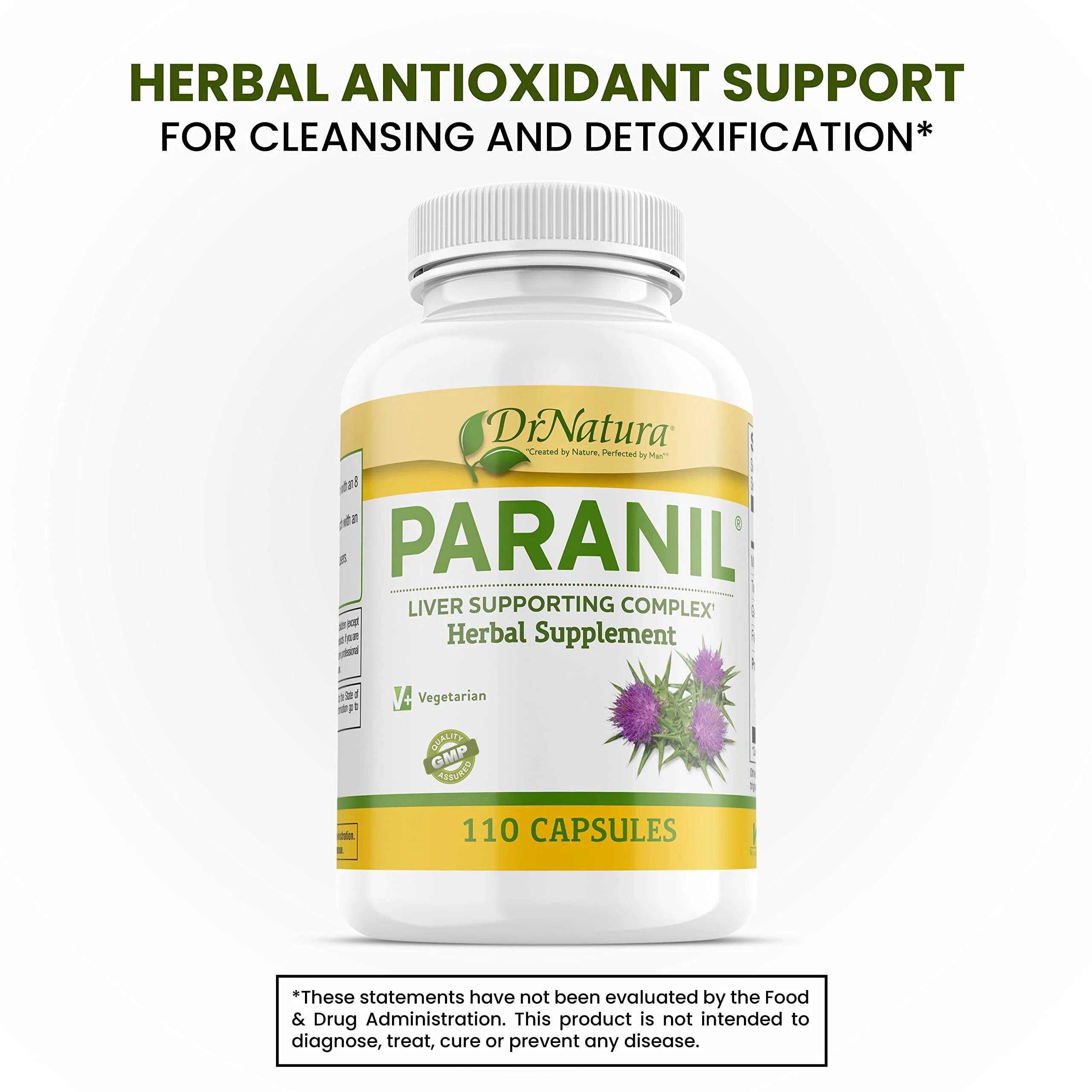 DrNatura Paranil® Liver & Colon Cleanse – 17-Herb Milk Thistle Detox, 110 Vegetarian Capsules - Image 2