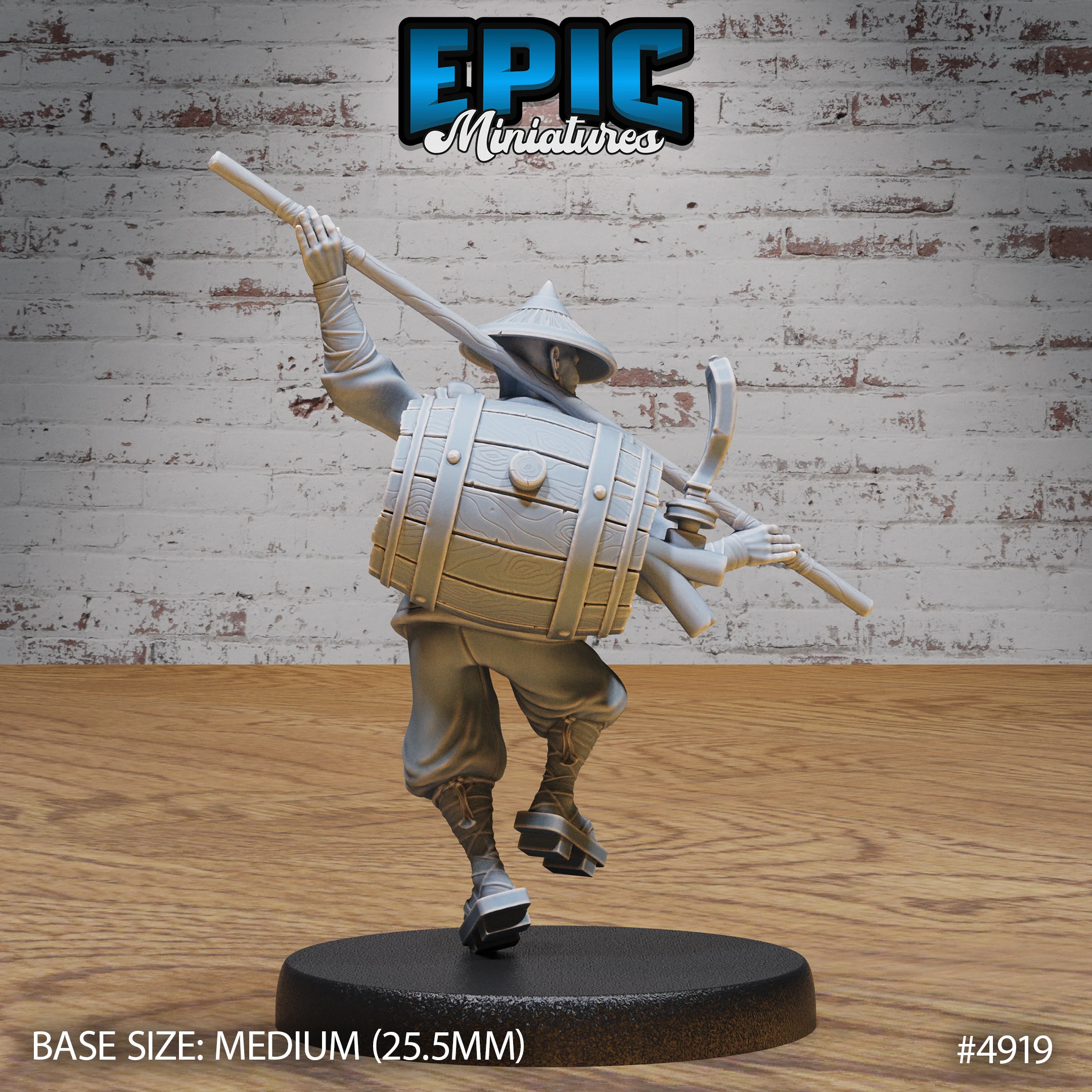 Drunk Master #4918-#4920 | Epic Miniatures | D&D Tabletop Miniature | Unpredictable Martial Arts Hero for Fantasy Roleplaying - Image 5