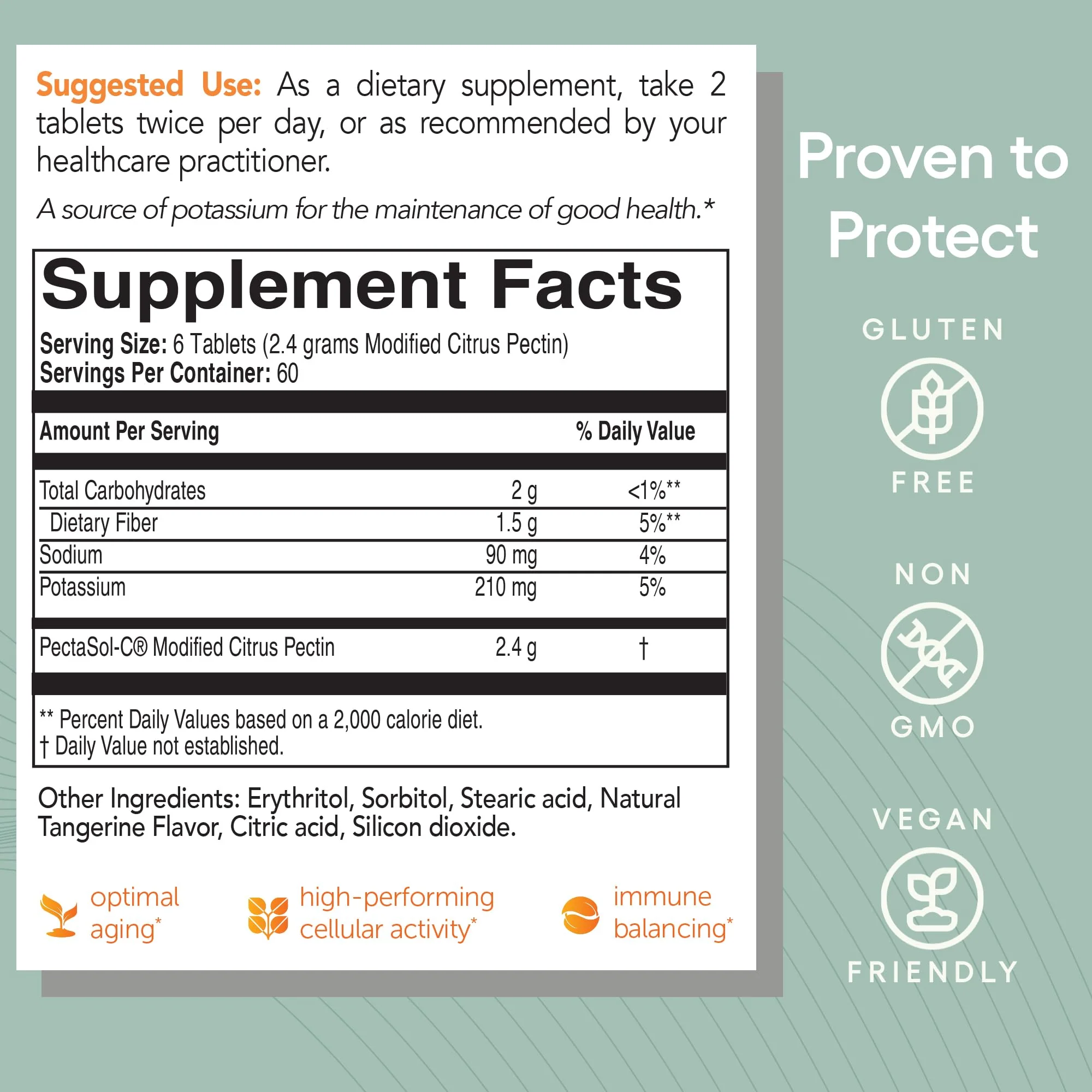 EcoNugenics PectaSol Modified Citrus Pectin – 120 Tangerine Chewable Tablets | Total-Body Wellness - Image 12