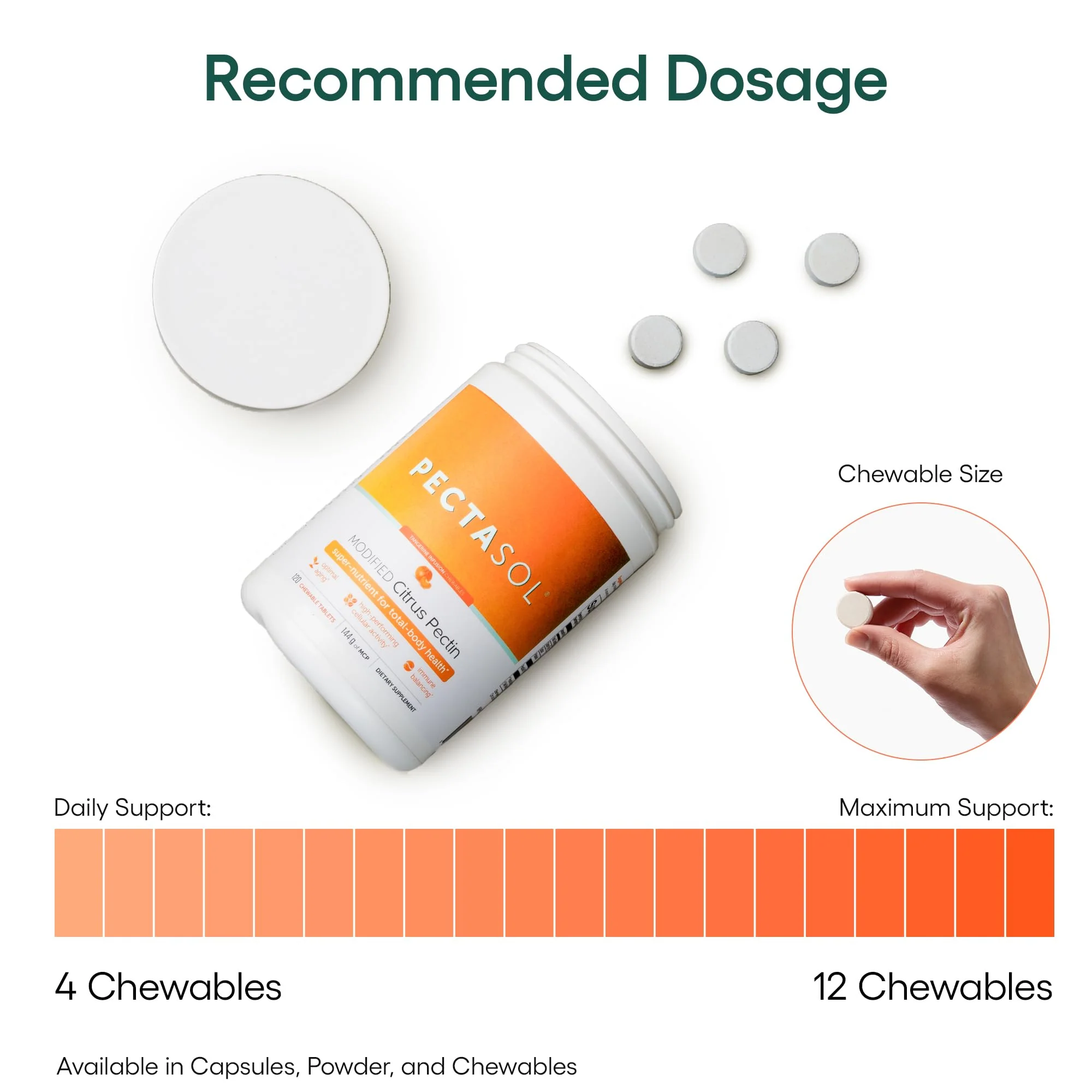EcoNugenics PectaSol Modified Citrus Pectin – 120 Tangerine Chewable Tablets | Total-Body Wellness - Image 7