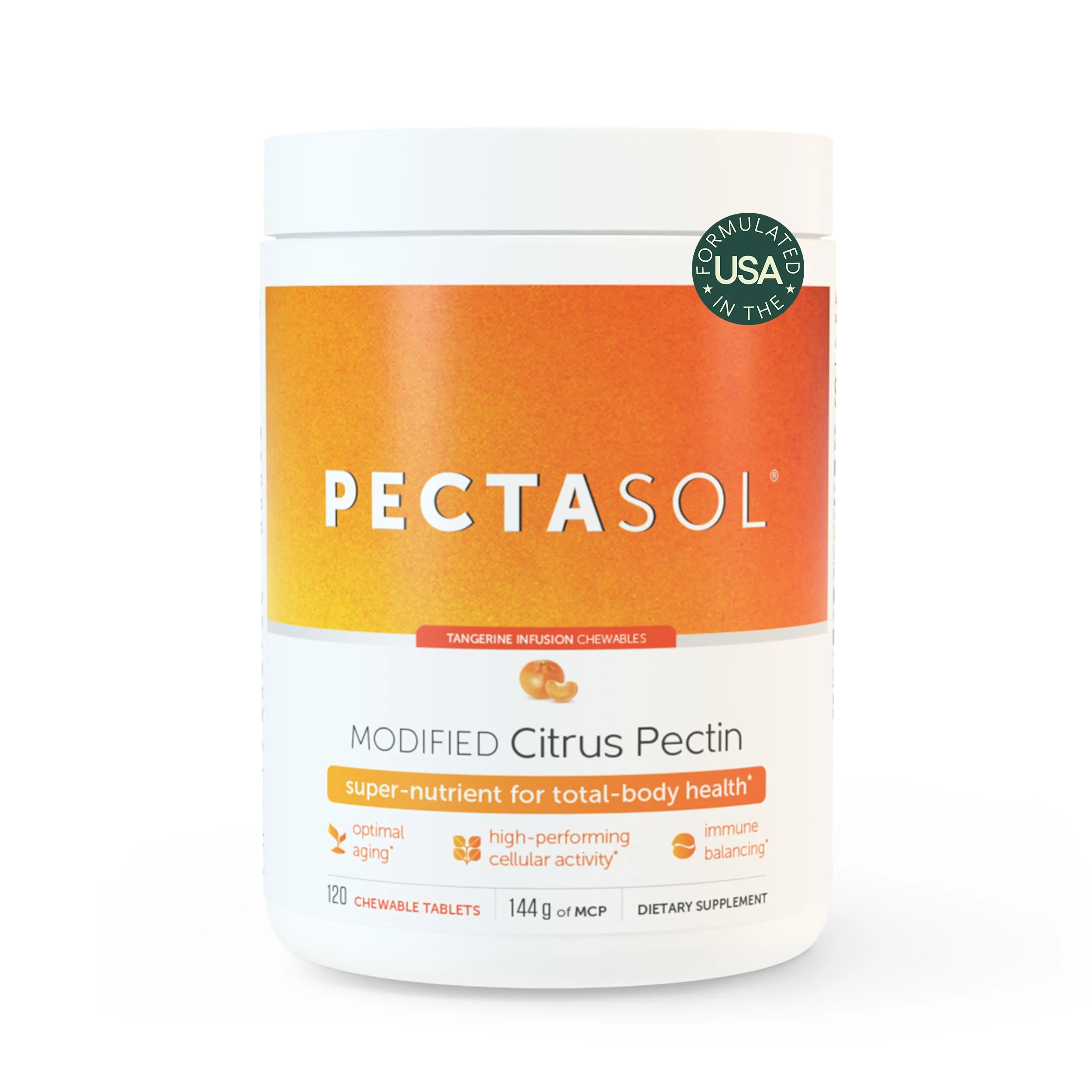 EcoNugenics PectaSol Modified Citrus Pectin – 120 Tangerine Chewable Tablets | Total-Body Wellness - Image 9