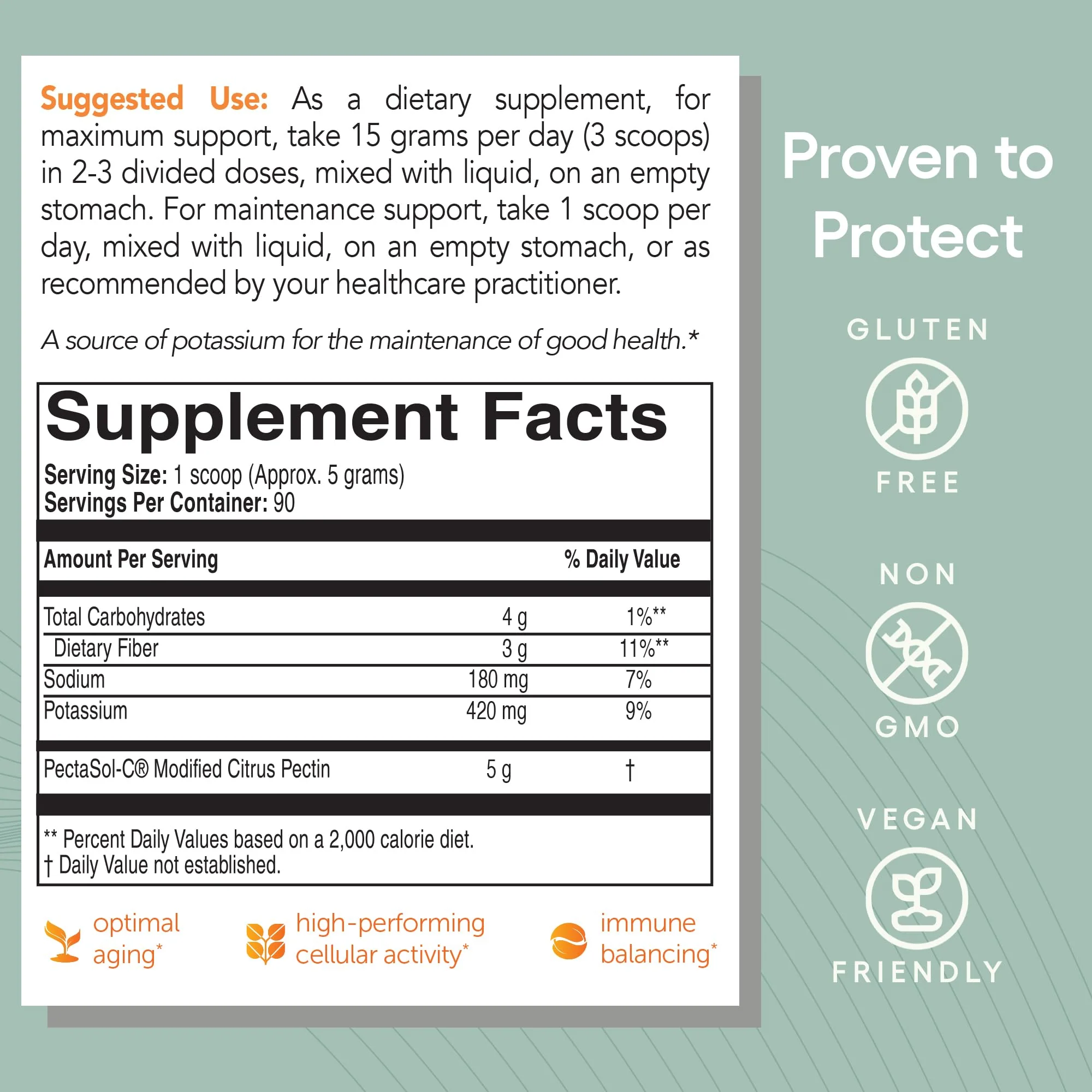 EcoNugenics PectaSol Modified Citrus Pectin – 454g Powder – Total-Body Health, Immune Support & Galectin-3 Maintenance - Image 6