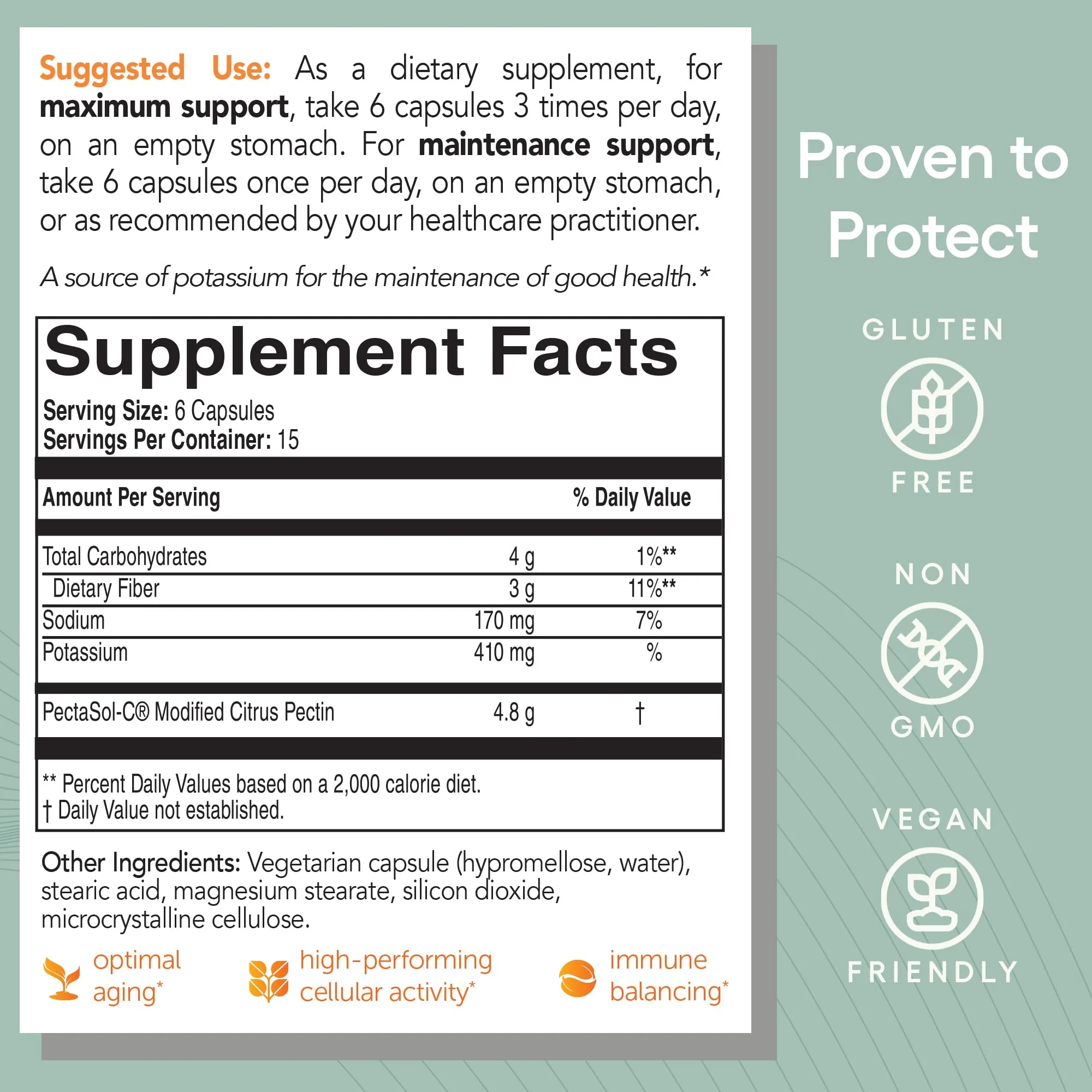 EcoNugenics PectaSol Modified Citrus Pectin – 90 Capsules for Immune & Total-Body Health - Image 6