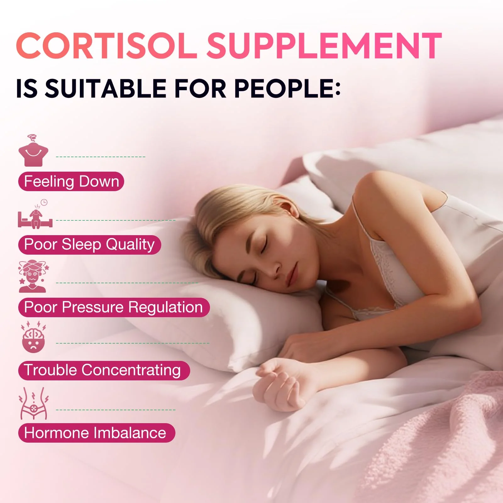 Efioist Cortisol Support for Women — 17-in-1 Hormone Harmony, Mood & Sleep | 60 Capsules - Image 5