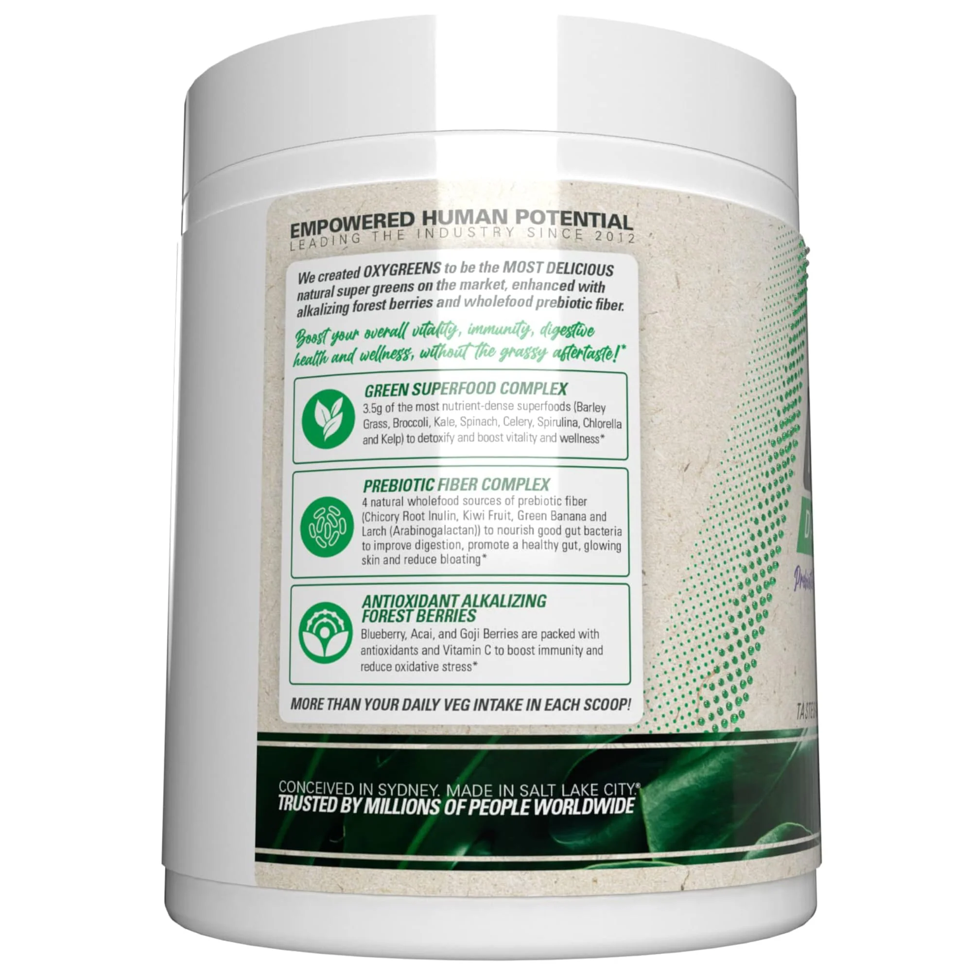 EHP Labs OxyGreens Forest Berries – Daily Greens Powder with Spirulina, Chlorella, Prebiotics & Enzymes | 30 Servings - Image 9
