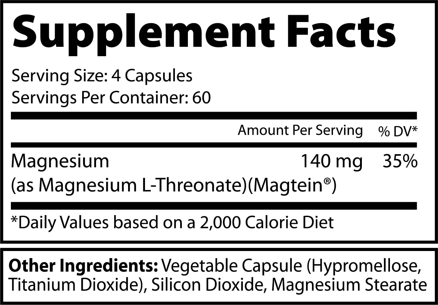 Ekkovision Magtein Magnesium L-Threonate – 2000 mg per Serving, 60 Servings, Memory & Cognitive Support - Image 3
