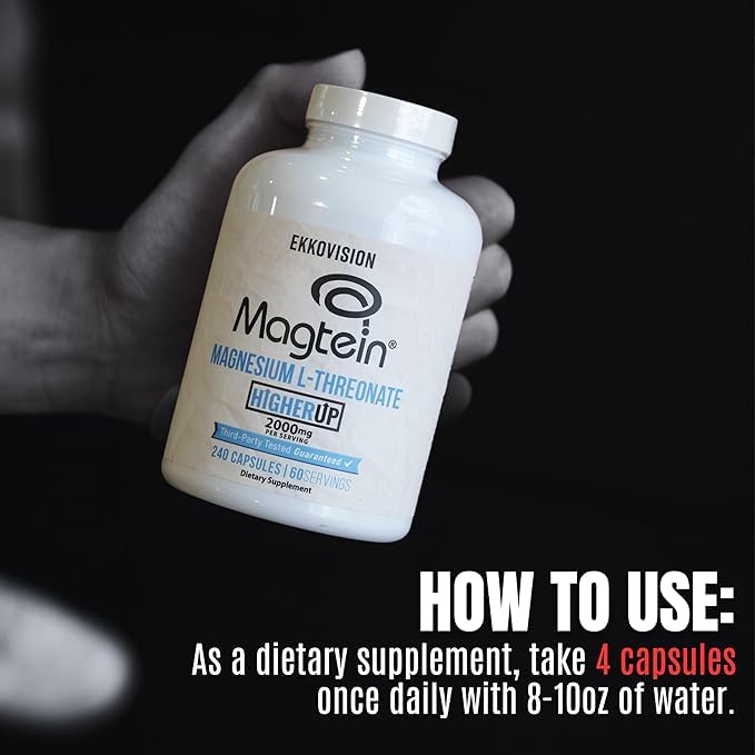 Ekkovision Magtein Magnesium L-Threonate – 2000 mg per Serving, 60 Servings, Memory & Cognitive Support - Image 4