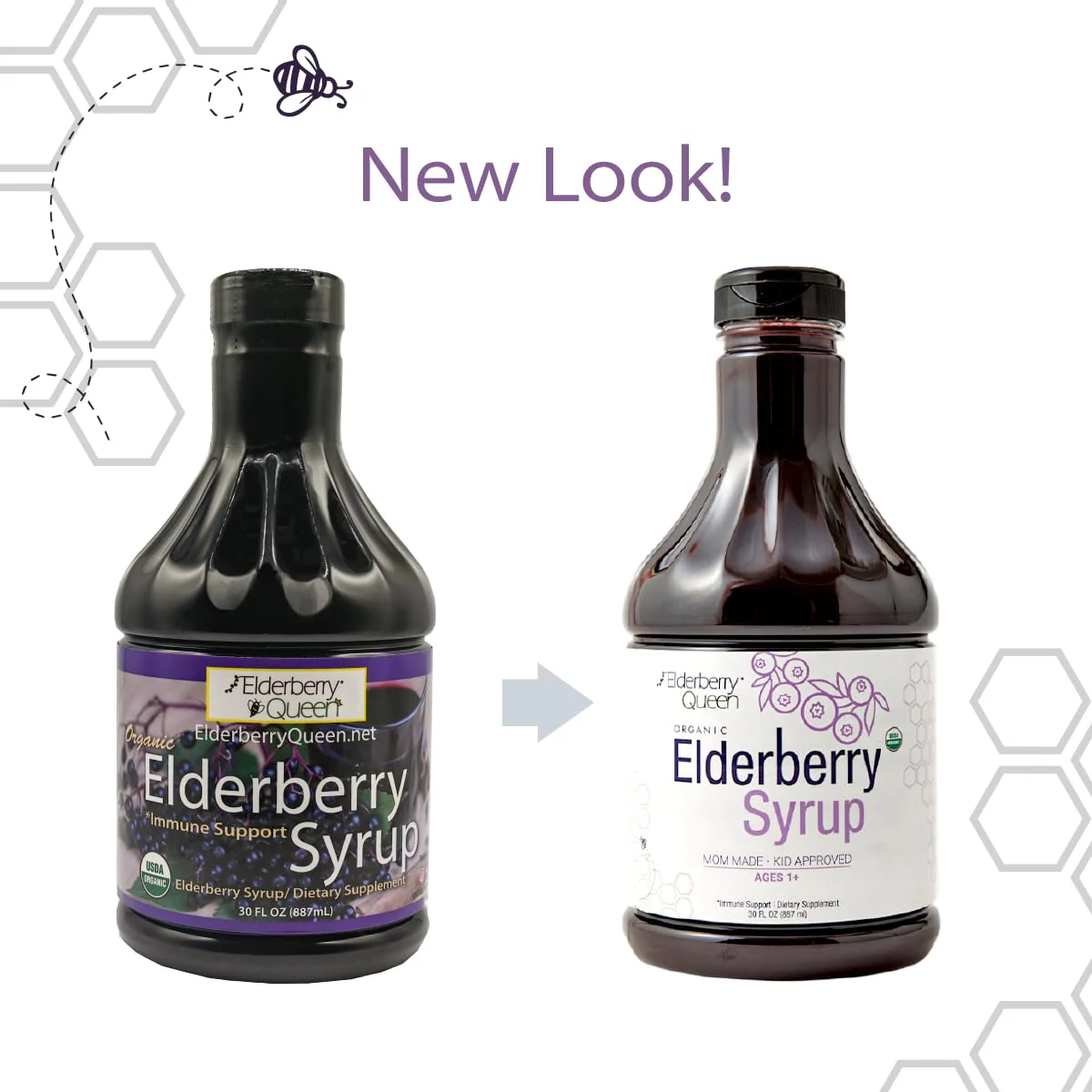 Elderberry Queen Organic Elderberry Syrup 30 Fl Oz – Sambucus & Aronia, USA Made - Image 2