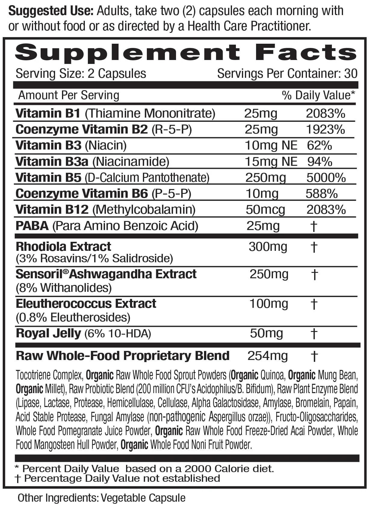 EMERALD LABS Adrenal Health - Stress Relief, Energy & Sleep Support | 60 Veg Capsules - Image 3
