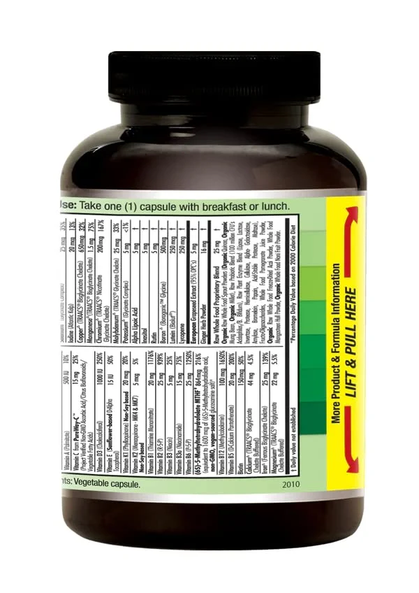 EMERALD LABS Prenatal 1-Daily Multi – Gentle Iron, Methylated Folate, Whole-Food Blend | Soy-Free, Gluten-Free | 60 Veg Capsules - Image 3