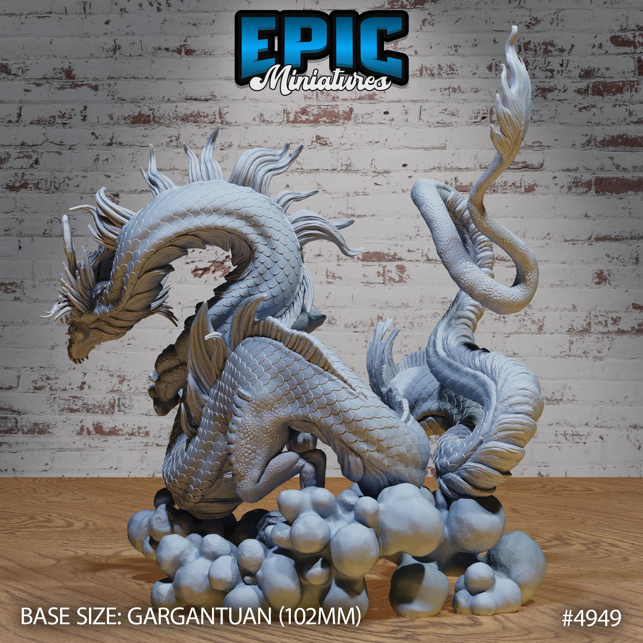 Emperor Lung Dragon | Legends of the East | Epic Miniatures | D&D Tabletop Miniature - Image 2