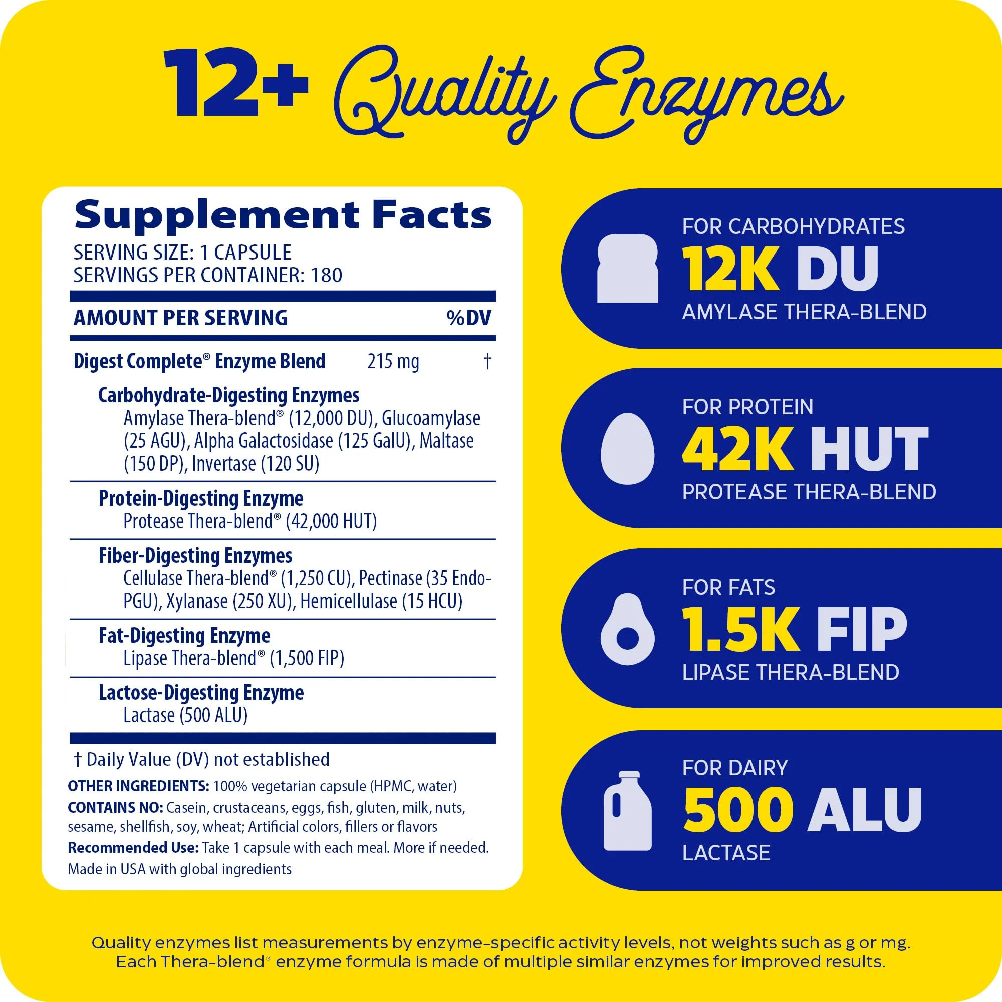 Enzymedica Digest Full Range - Everyday Digestive Enzymes (180 Count) - Image 3