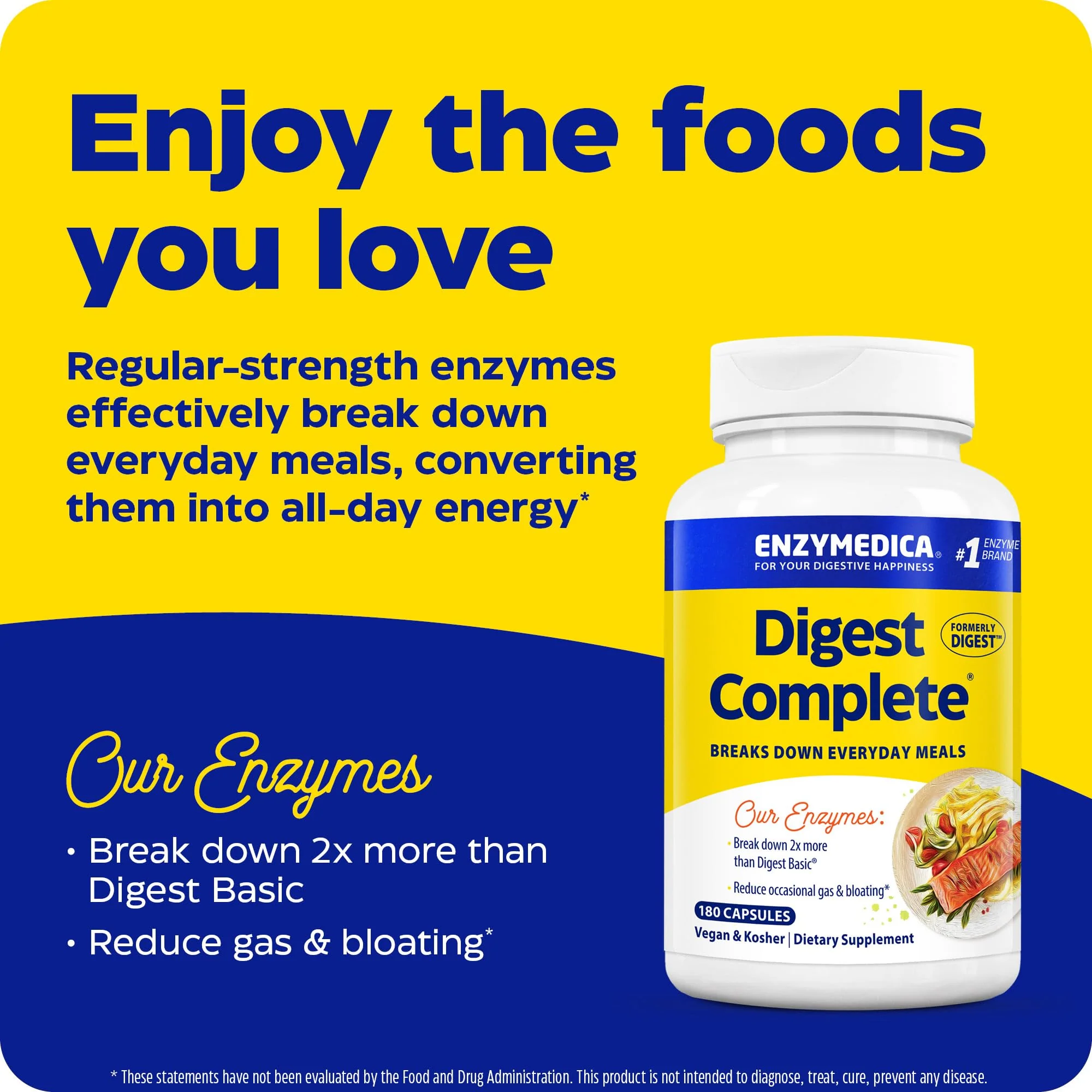 Enzymedica Digest Full Range - Everyday Digestive Enzymes (180 Count) - Image 4