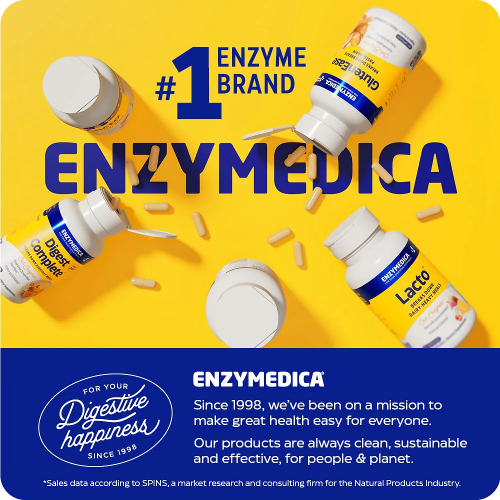 Enzymedica Digest Gold + ATPro, Maximum Strength, Fast-Acting, Helps Digest Large Meals, Prevents Bloating and Gas, 240 Count (FFP) - Image 9