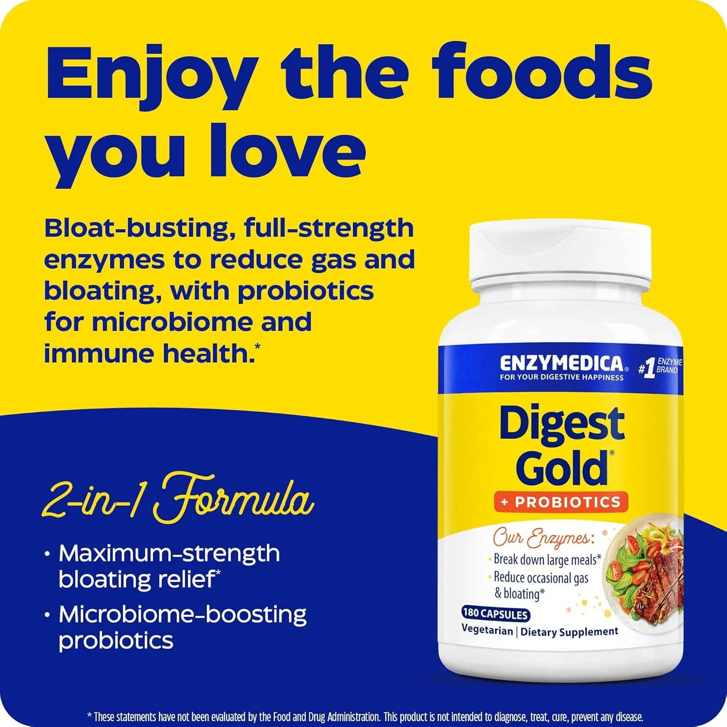 Enzymedica Digest Gold + Probiotics — 2-in-1 Digestive Enzymes & Probiotics, 180 Count - Image 13