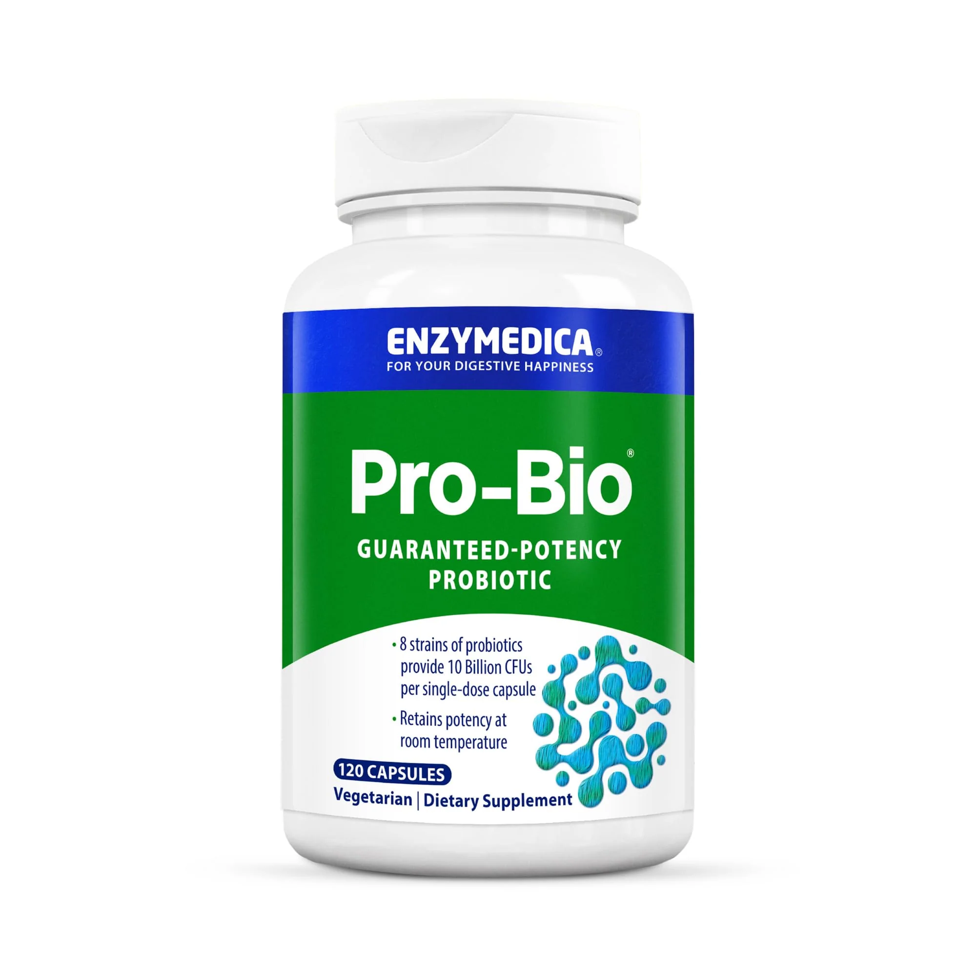 Enzymedica Pro-Bio Probiotic — Shelf-Stable, Stomach-Acid Resistant, 10B CFU, 120 Capsules - Image 10