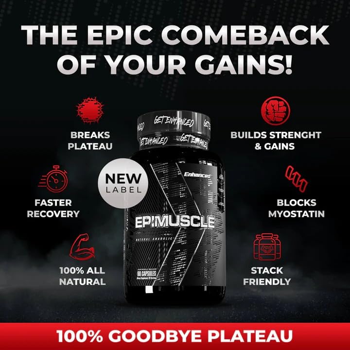 Epimuscle Epicatechin Plateau Breaker | Enhanced Labs | 60 Capsules | Made in USA - Image 4
