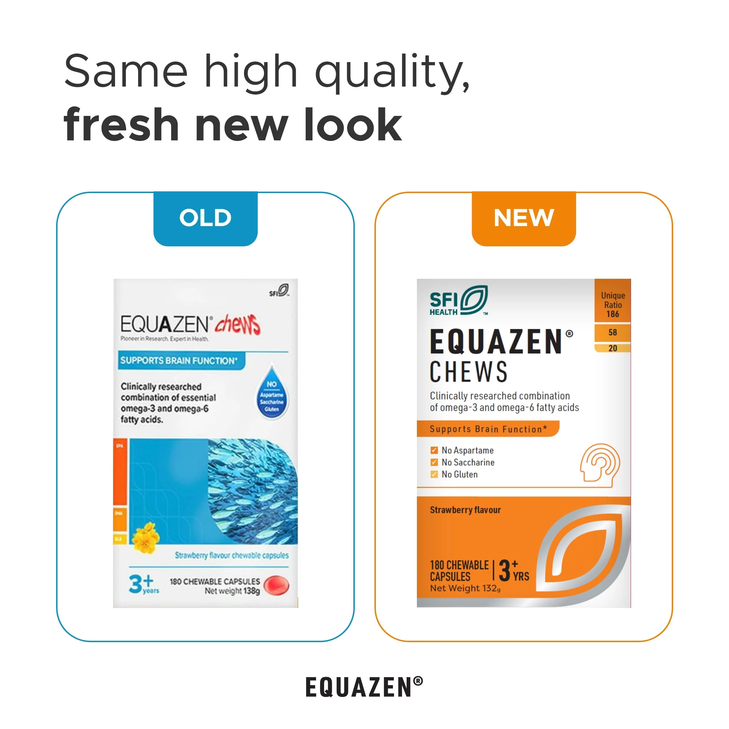 Equazen Eye Q Chews 180 Capsules - Strawberry Flavour Omega-3 & Omega-6 | May Support Concentration & Brain Development - Image 10