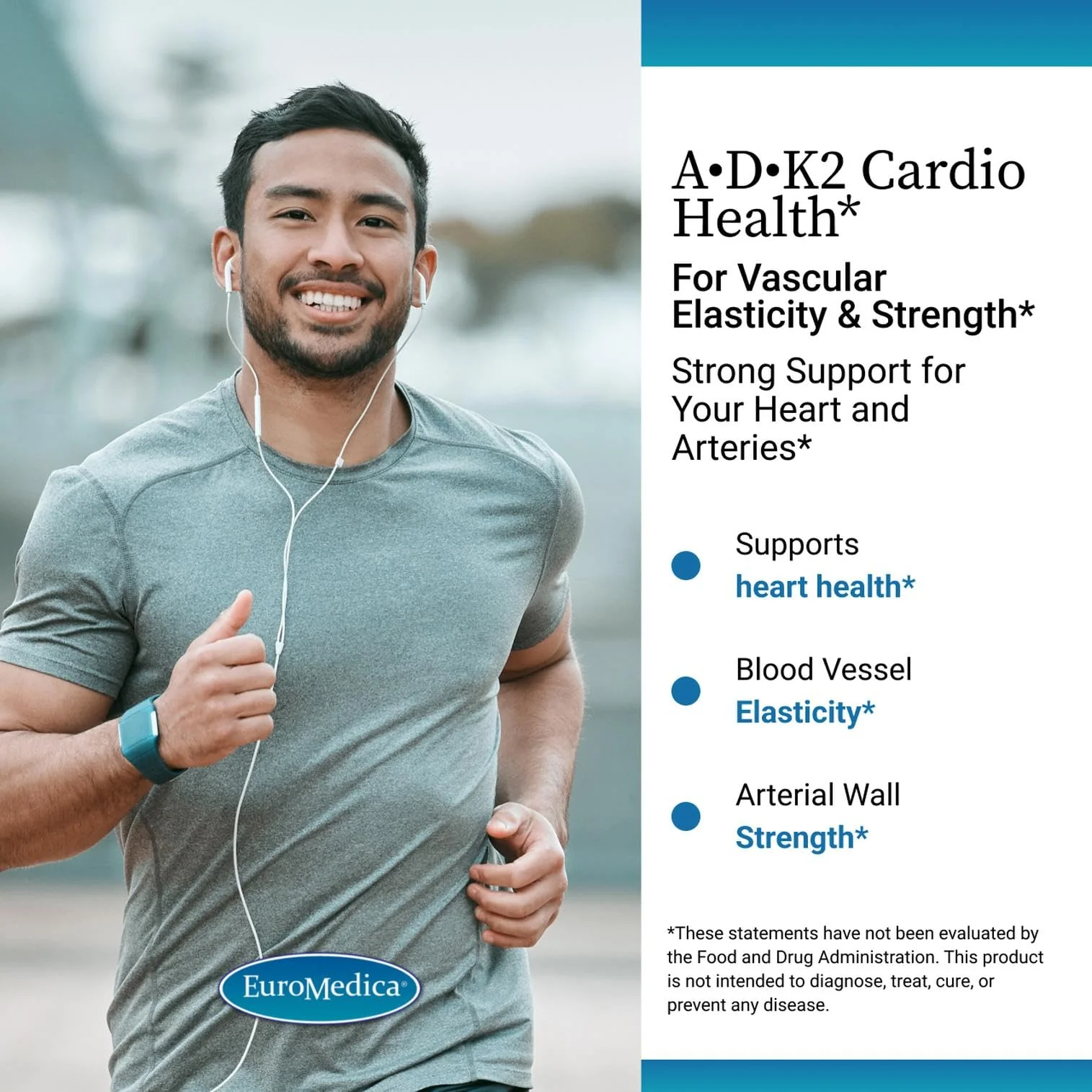 EuroMedica A•D•K2 Cardio Health – Cardio & Vascular Support Softgels (60) - Image 10