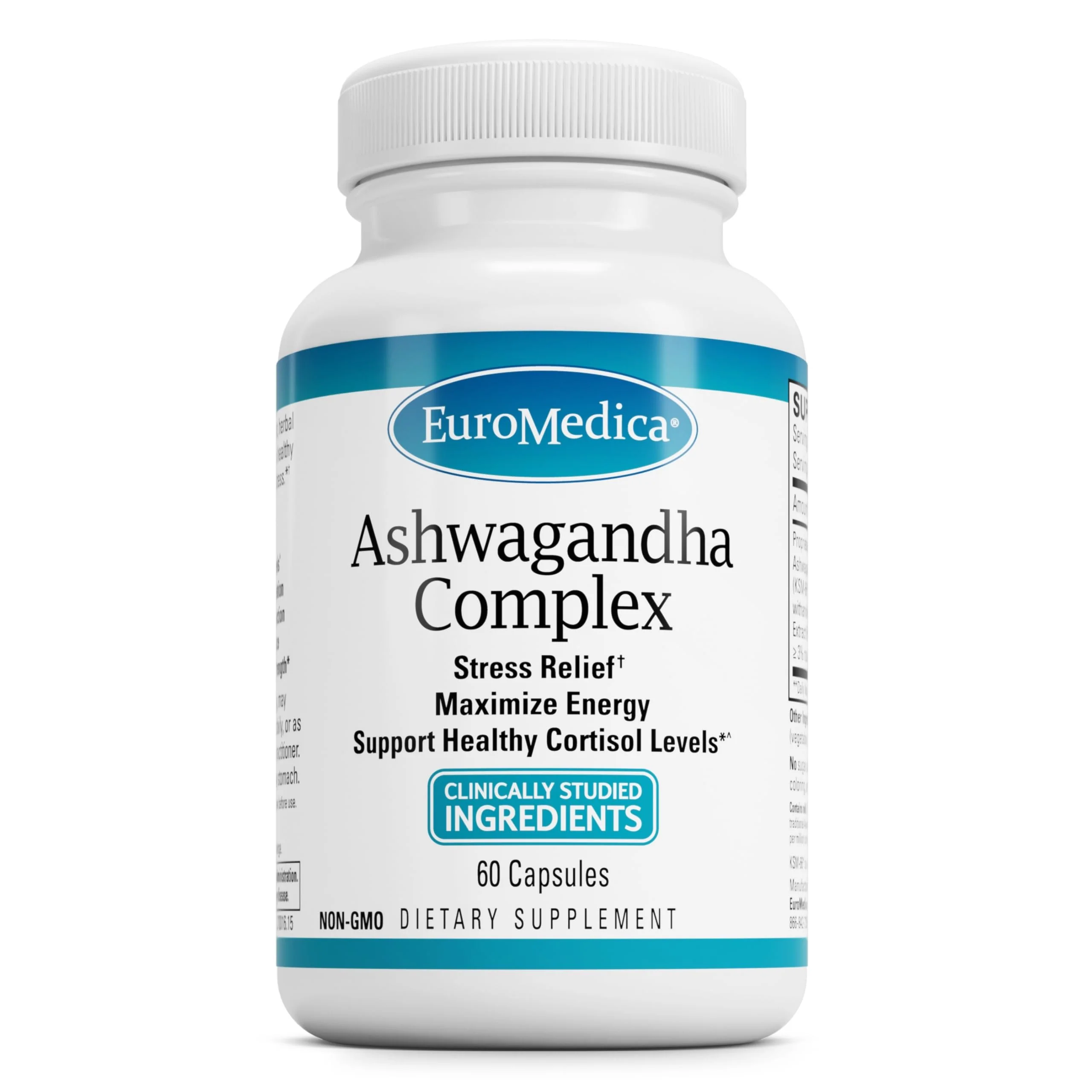EuroMedica Ashwagandha Complex – Adrenal Health & Energy (60 Capsules) - Image 8