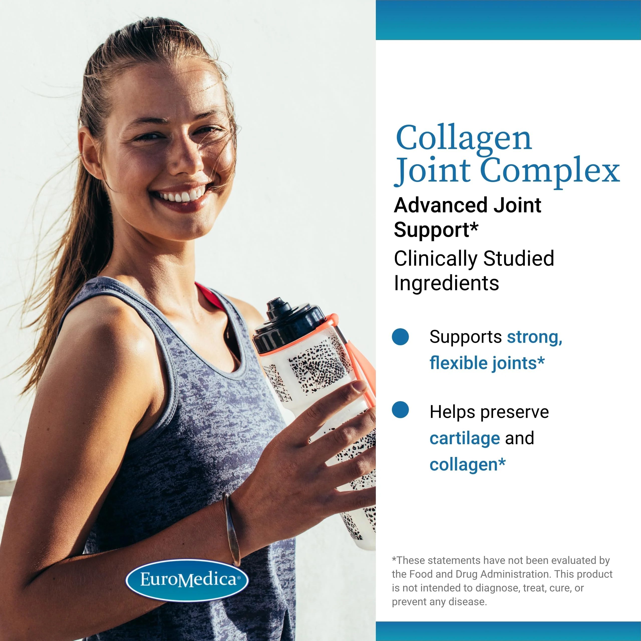 EuroMedica Collagen Joint Complex — Collagen Joint Support with Type II Collagen, Boswellia, Hyaluronic Acid | Lower Back & Knee Support - 60 Capsules - Image 10