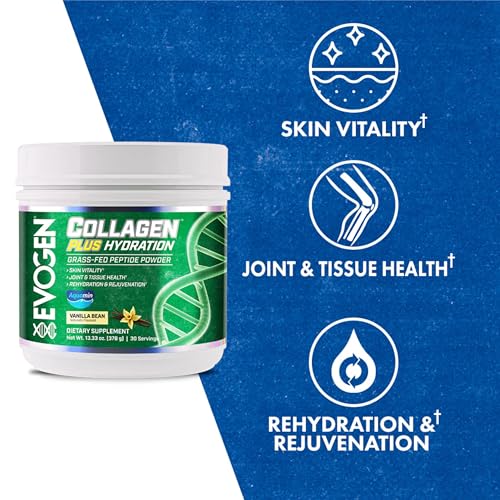 Evogen Collagen Plus Hydration – Grass-Fed Collagen for Skin & Joints | Vanilla Bean - Image 2