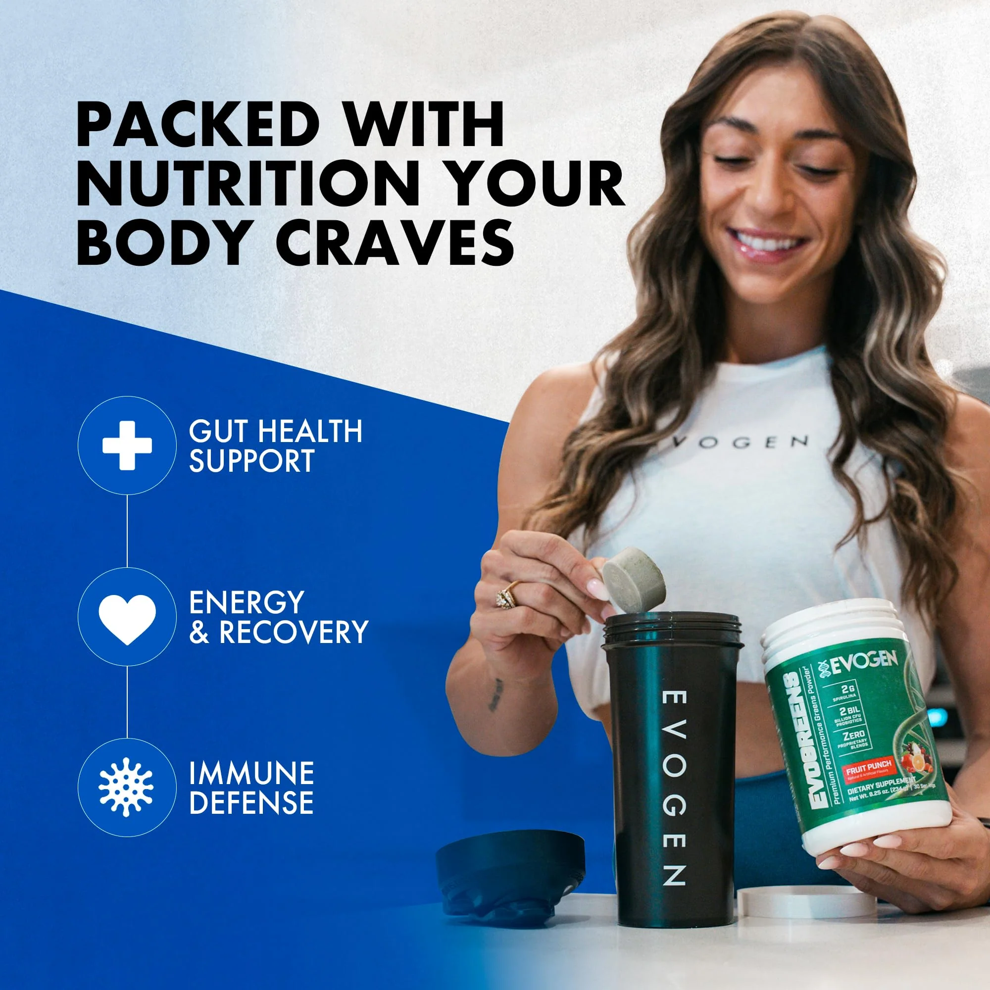 Evogen Evogreens - Super Greens Powder for Recovery, Wellness & Immune Health | 30 Servings - Image 4