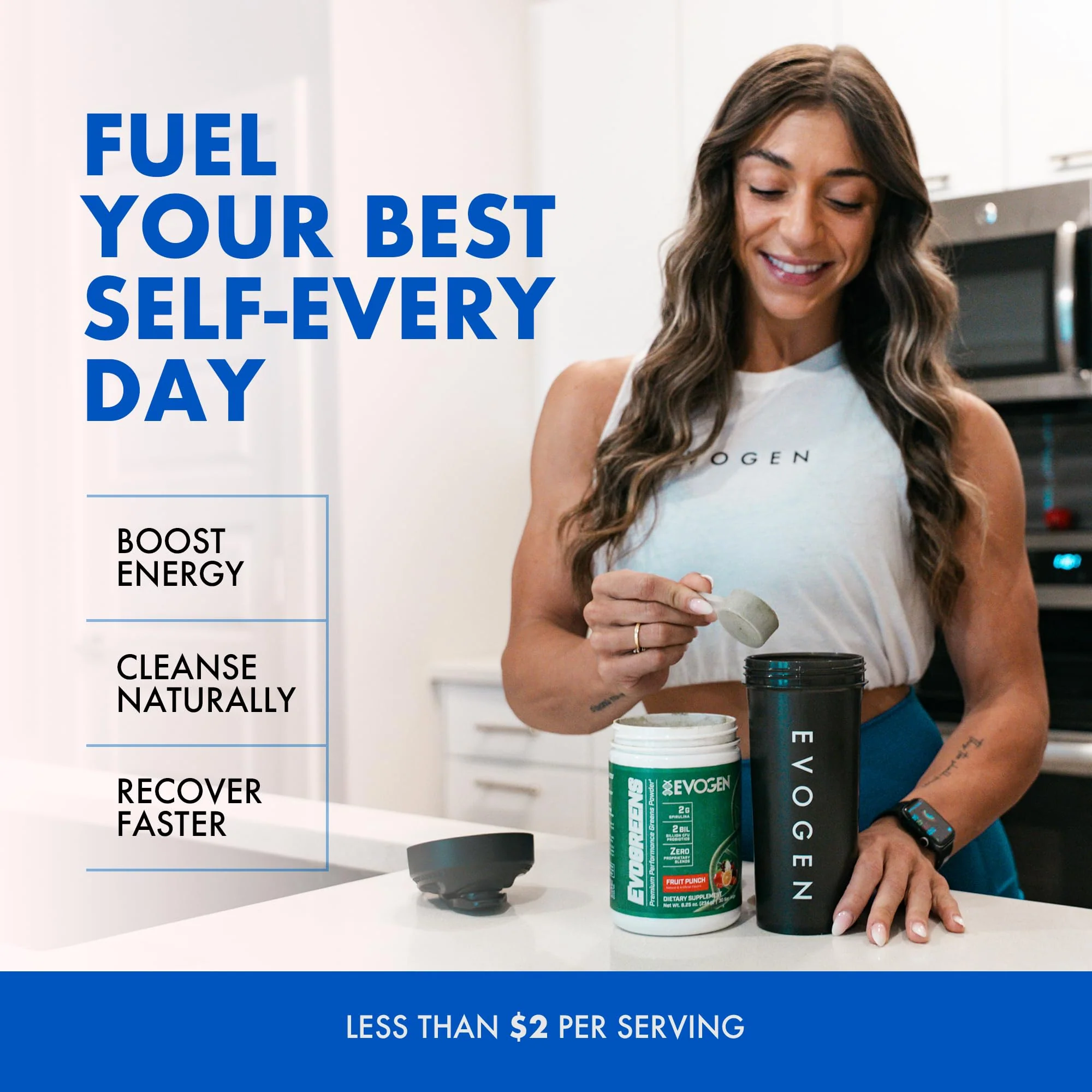 Evogen Evogreens - Super Greens Powder for Recovery, Wellness & Immune Health | 30 Servings - Image 7