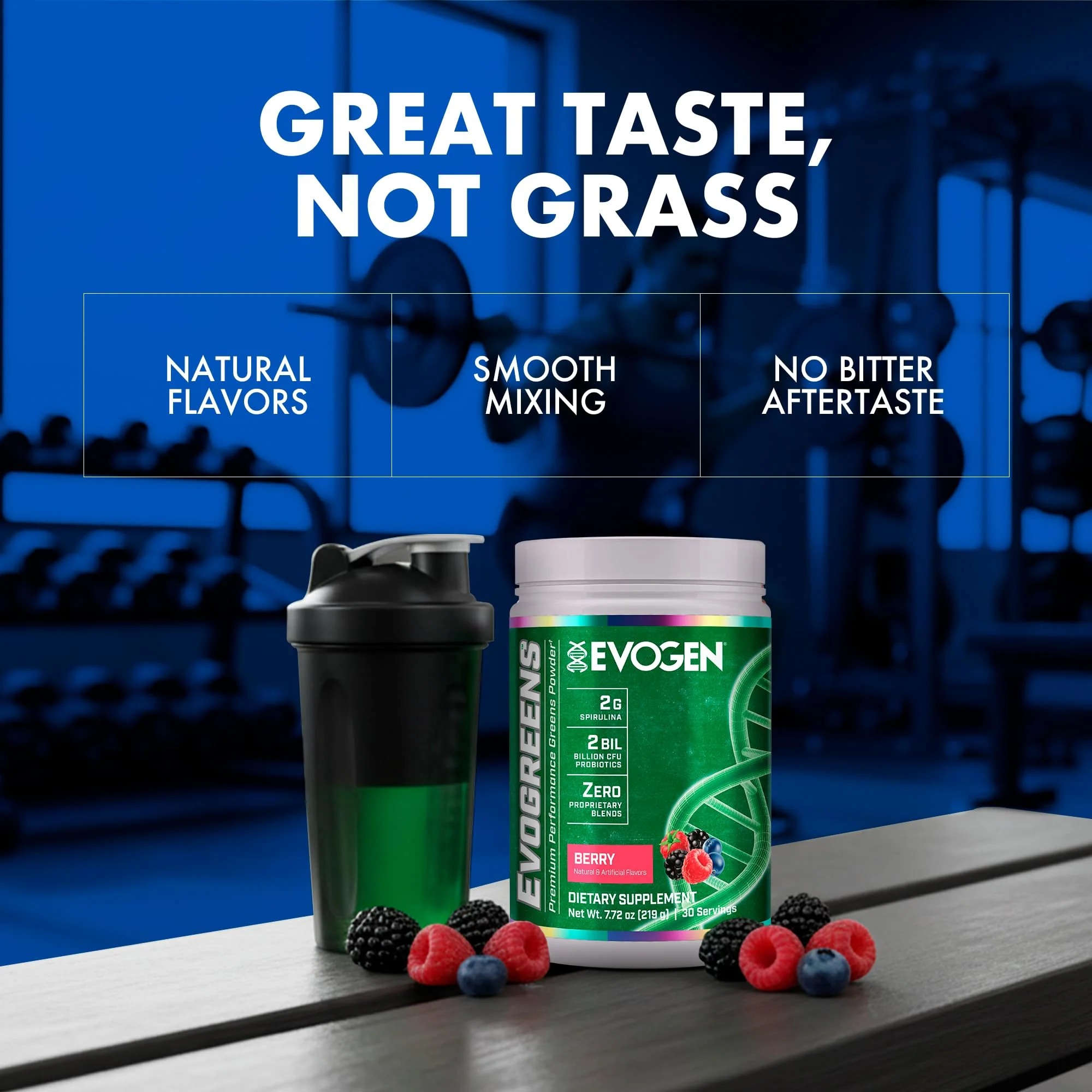Evogen Evogreens - Super Greens Powder | Recovery, Wellness & Immunity | Berry | 30 Servings - Image 3