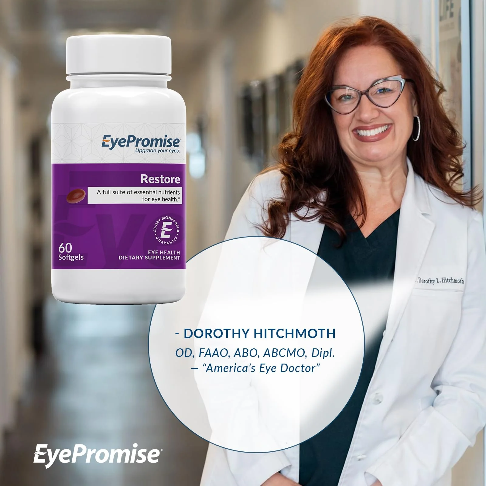 EyePromise Restore Eye Health Supplement – 60 Softgels, 30-Day Supply | Zeaxanthin, Lutein & Omega-3 - Image 15