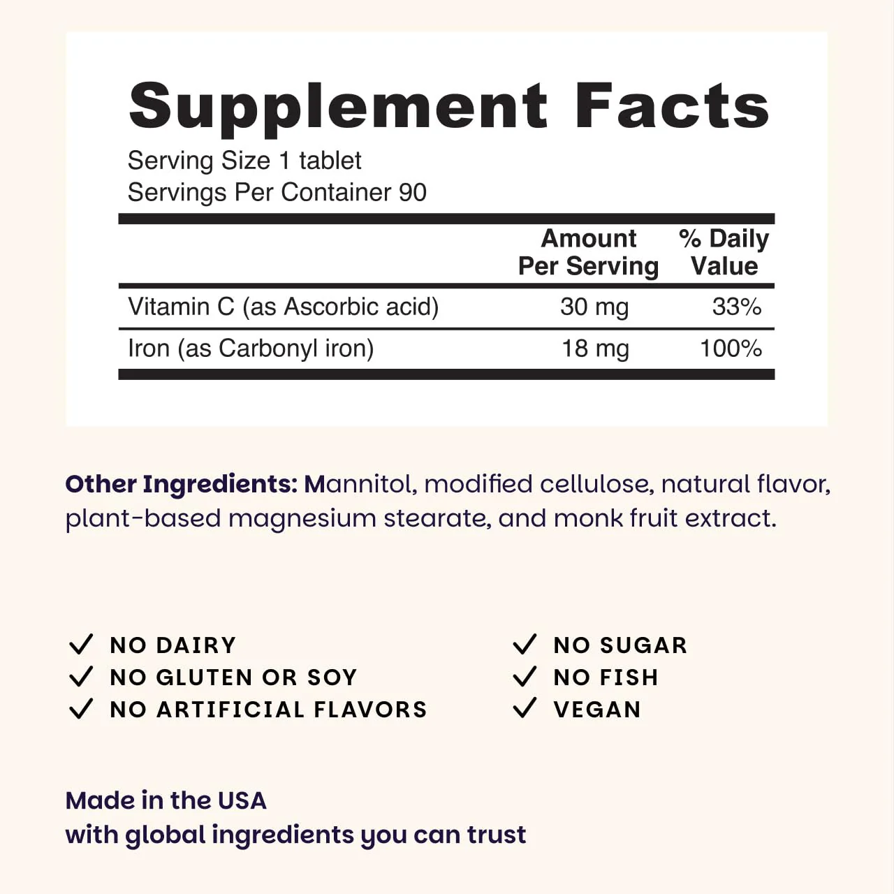 EZ Melts Dissolvable Iron 18 mg | Sugar-Free, 3-Month Supply (180 Count, Pack of 2) - Image 11