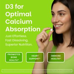 EZ Melts Dissolvable Vitamin D3 5000 IU – Sugar-Free, 2-Pack, 3-Month Supply - Image 3