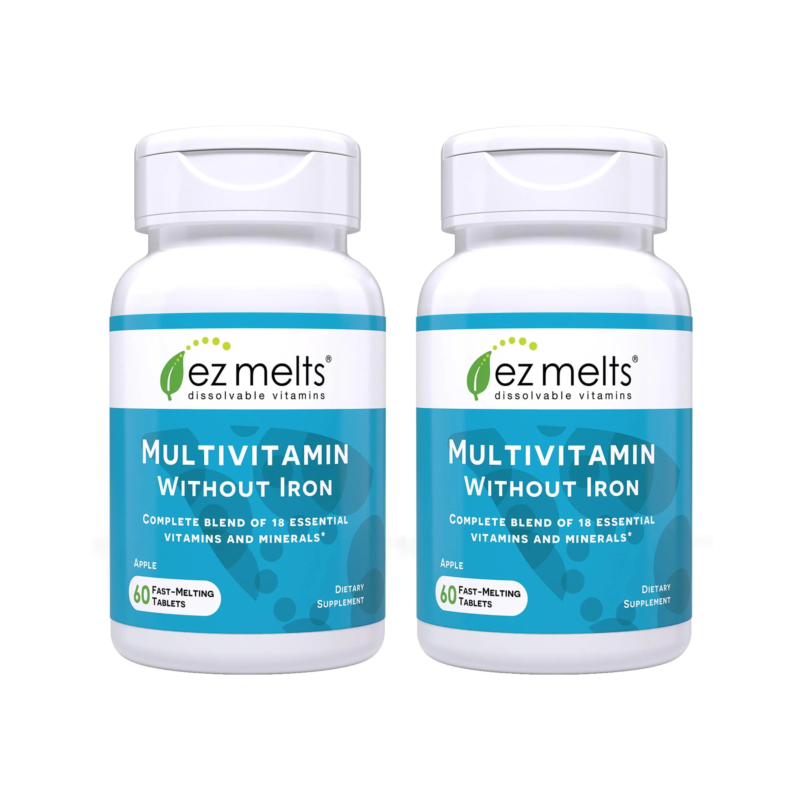 EZ Melts Multivitamin Without Iron – Apple Flavor, 18 Vitamins & Minerals, 120 Fast-Dissolve Tablets - Image 7