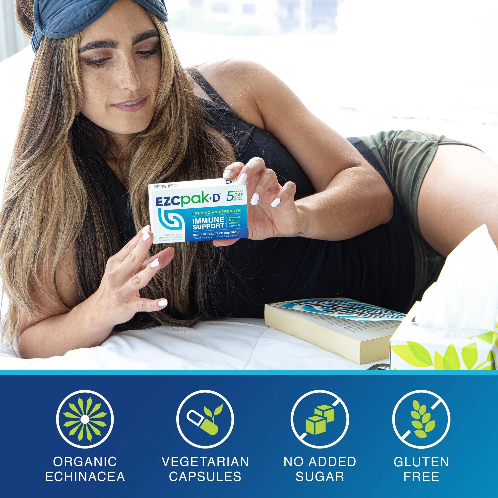 EZC Pak 5-Day Immune Booster: Echinacea, Vitamin C, Zinc & Vitamin D – Pack of 2 - Image 7