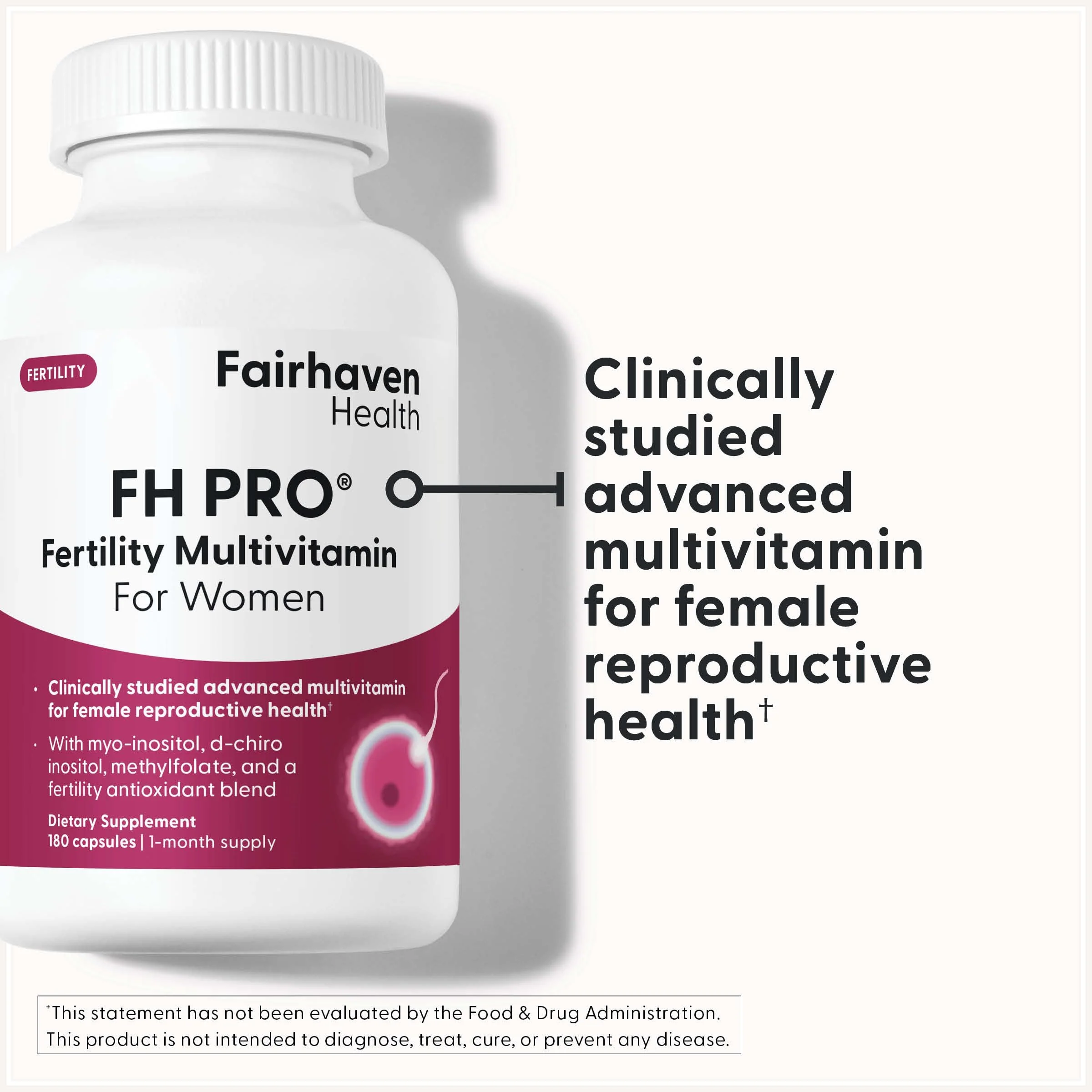 Fairhaven Health FH Pro for Women | Fertility Support & Regular Cycles | 180 Capsules - Image 2