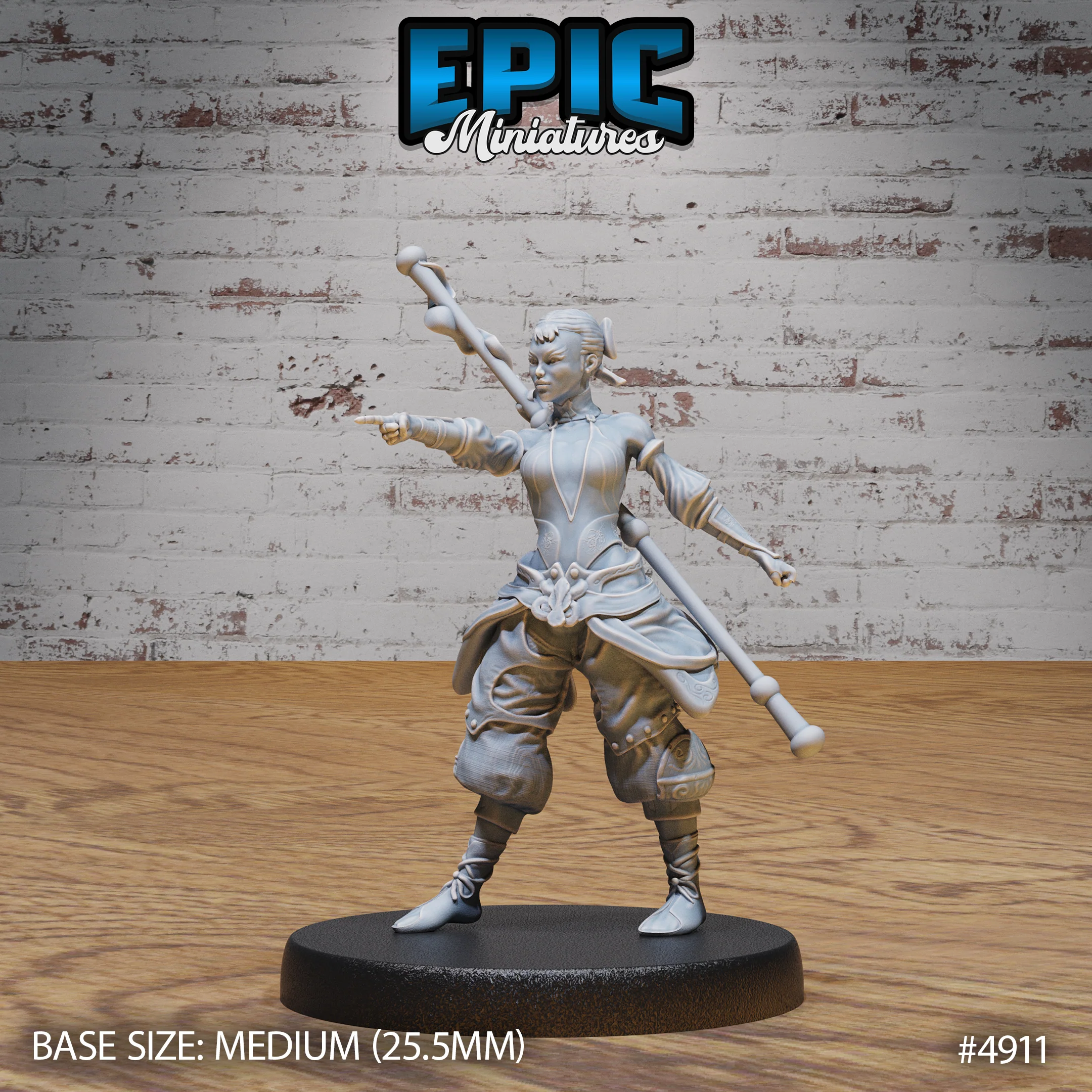 Female Monk Adventurer (#4909-#4911) | Epic Miniatures | D&D & Tabletop Miniatures - Image 6