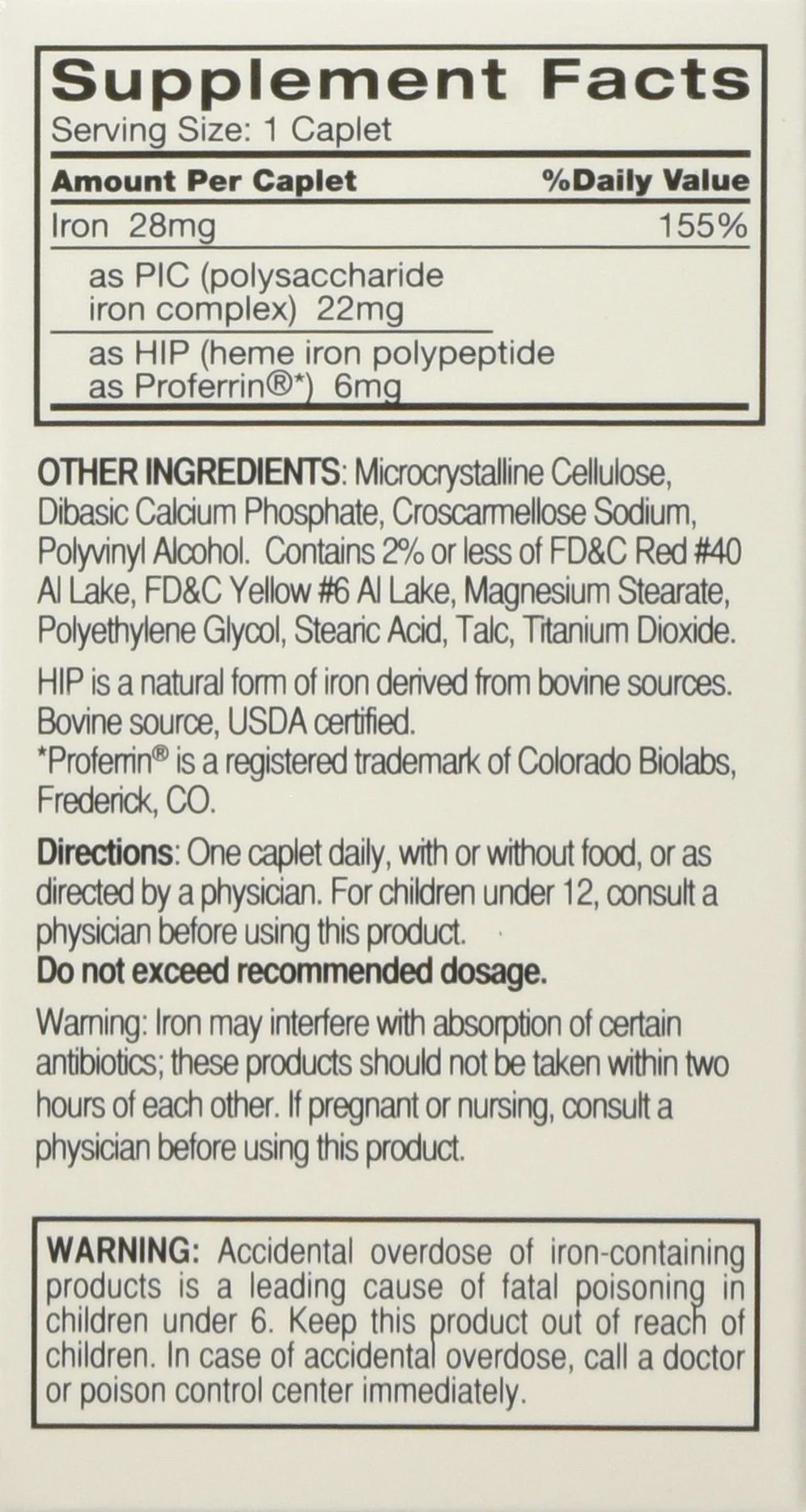 Feosol Complete with Bifera Iron 30 Caplets (3 Pack) | Iron Supplement - Image 2