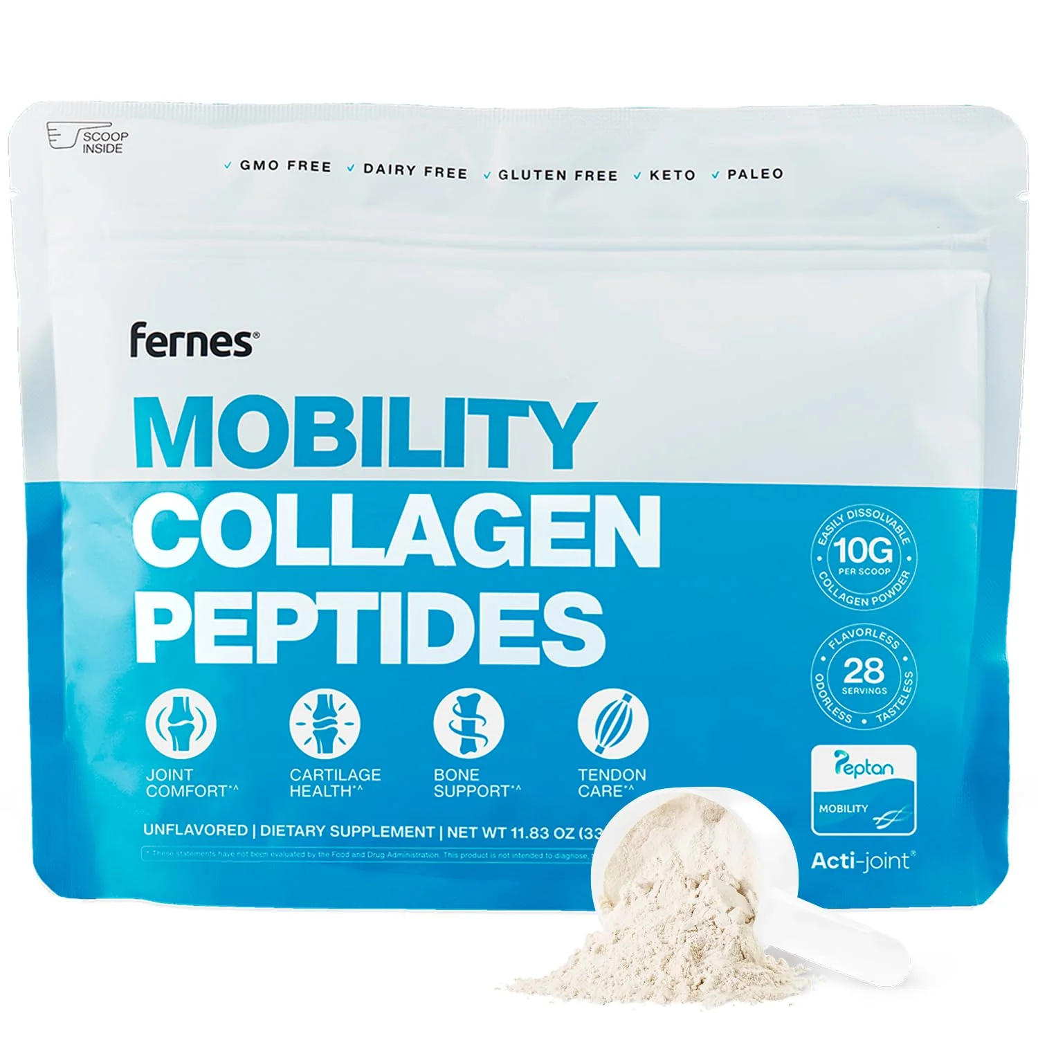 Fernes Mobility Collagen Peptides Powder – Glucosamine, Chondroitin, Hyaluronic Acid & Liposomal Vitamin C - Image 10