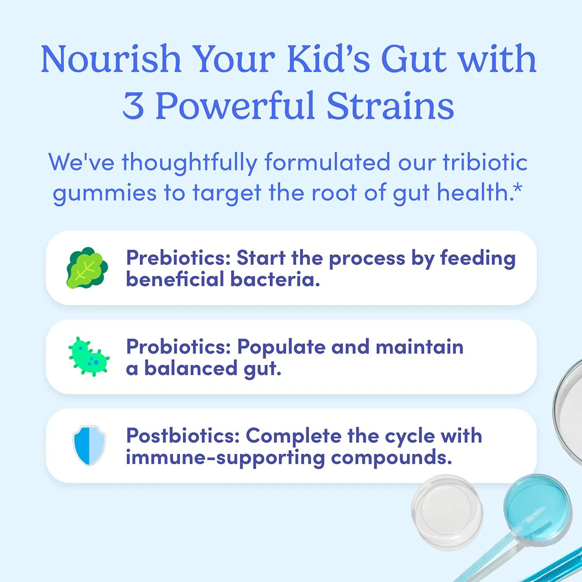 FIRST DAY Kids Belly-Biotic Gummies — 3-in-1 Probiotic, Prebiotic & Postbiotic (Vegan, Gluten Free) 30-Day Supply - Image 6