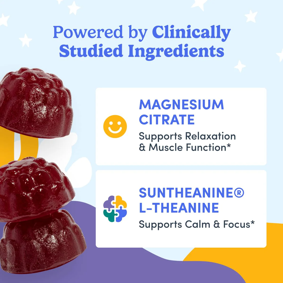 FIRST DAY Kids Magnesium Citrate Gummies (Ages 4+) — No Melatonin, Suntheanine L-Theanine, Strawberry | 30-Day Supply - Image 14
