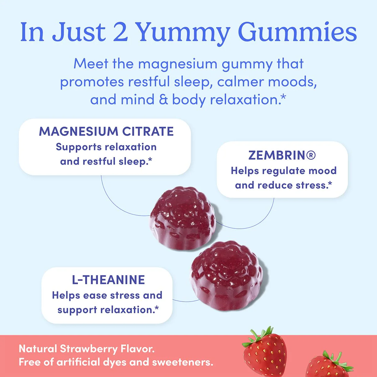 First Day Men's Nighttime Reset Magnesium Gummies – Sleep Support, Mood & Energy (No Melatonin) – 30-Day Supply - Image 5