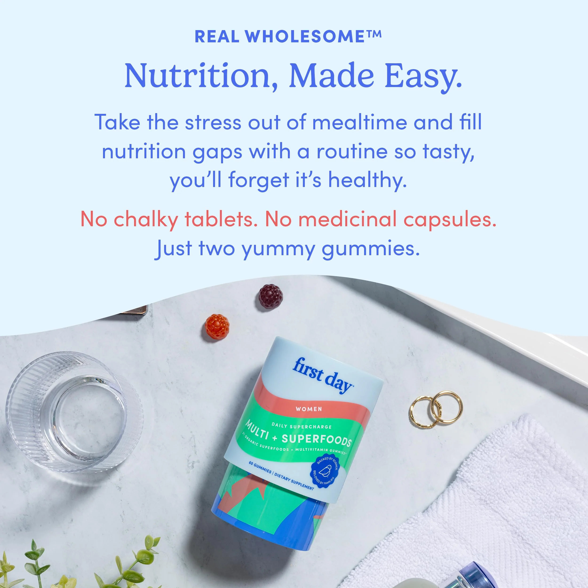 FIRST DAY Multivitamin for Women - Daily Gummies for Energy, Hair & Skin | 30 Day Supply - Image 14