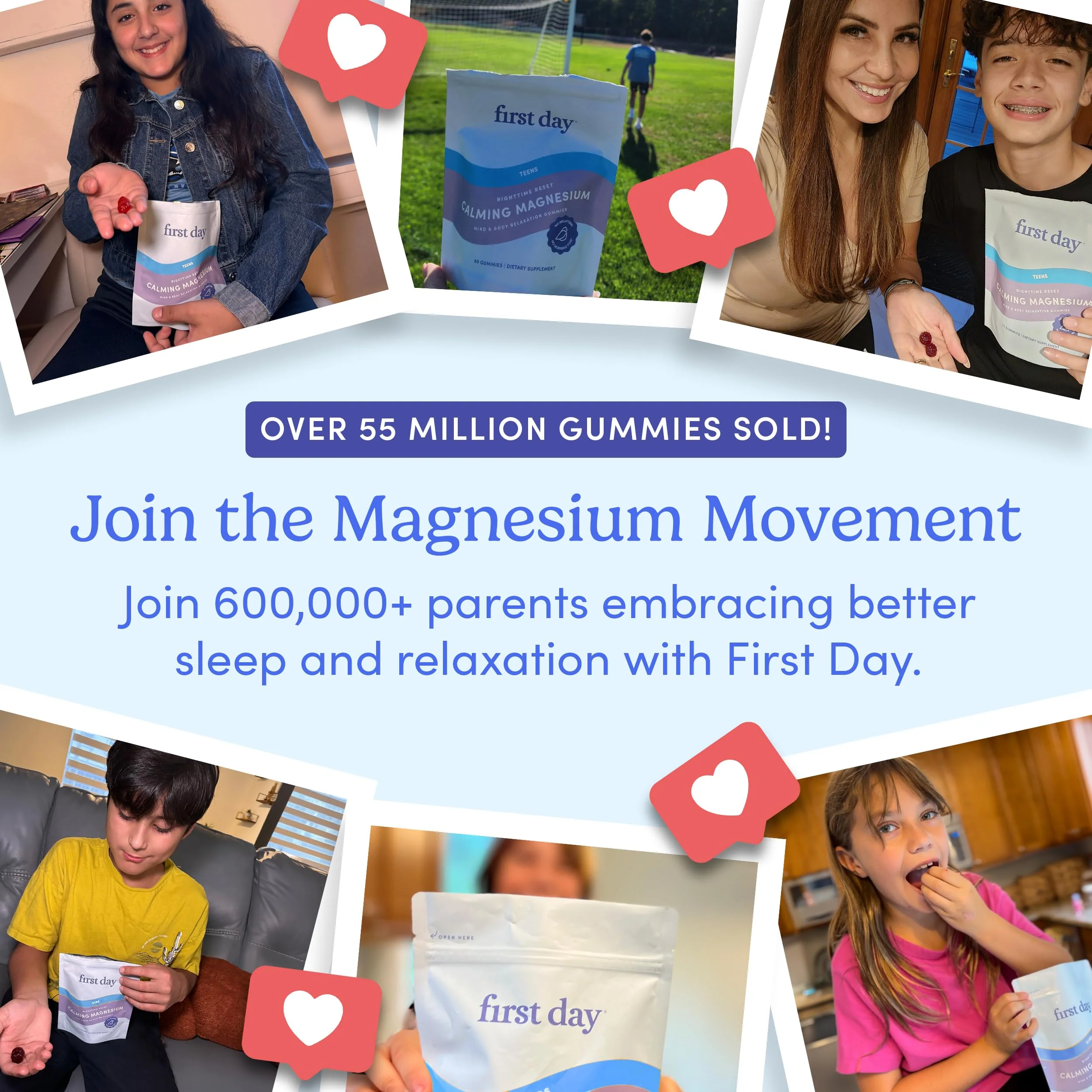 First Day Teens’ Nighttime Reset Calming Magnesium Gummies – Sleep, Mood & Energy (No Melatonin) – 60‑Day Supply - Image 9