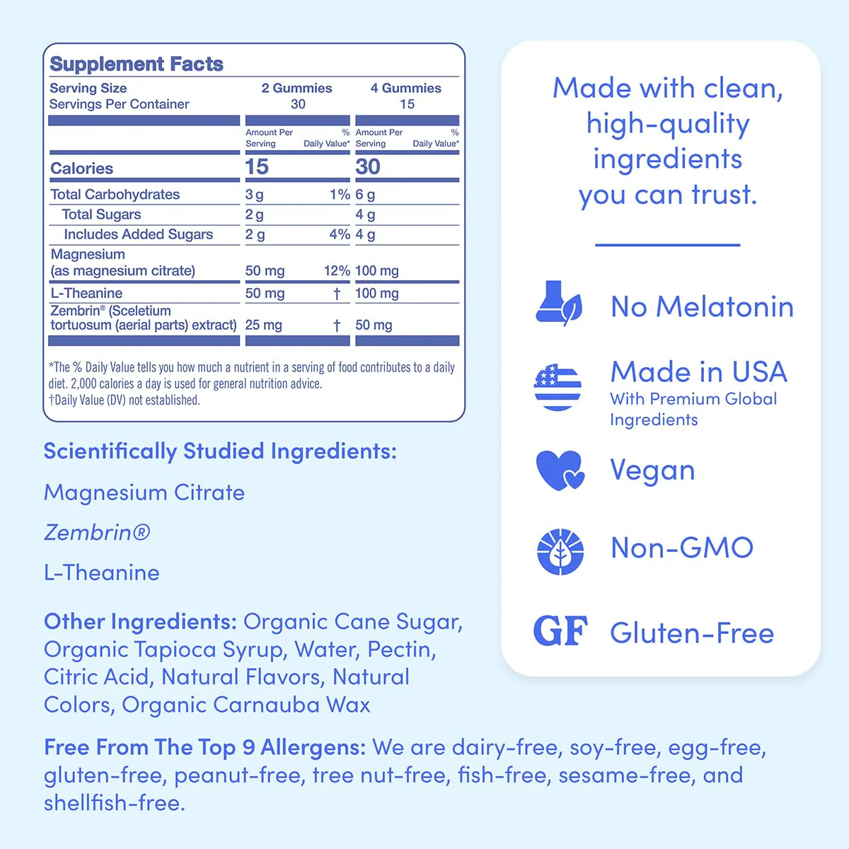 First Day Women's Nighttime Reset Calming Magnesium Gummies – Sleep Support, Calm Mood & Energy, No Melatonin – 60-Day Supply - Image 16