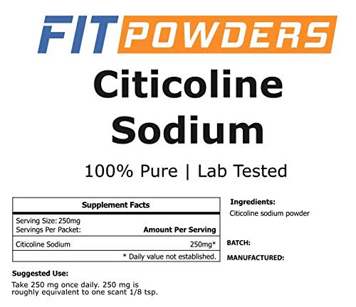 FitPowders Citicoline Powder – CDP Choline Sodium, 100g with Scoop | Pure, Non-GMO - Image 5