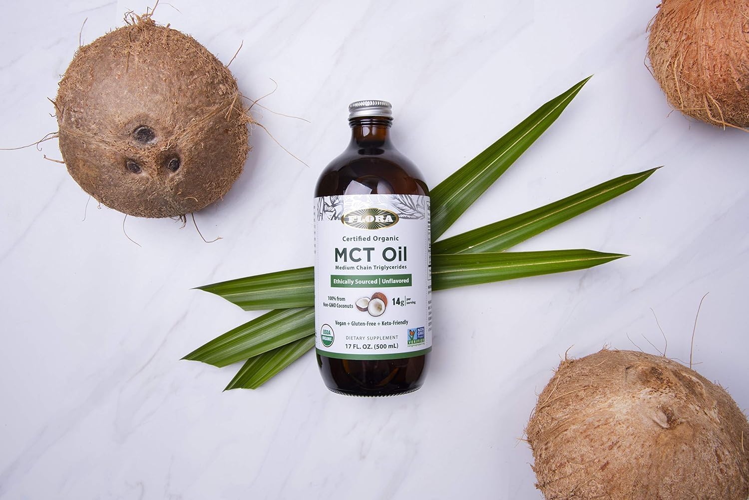 Flora MCT Oil Certified Organic – C8/C10, Non-GMO, Vegan, 32 oz - Image 13
